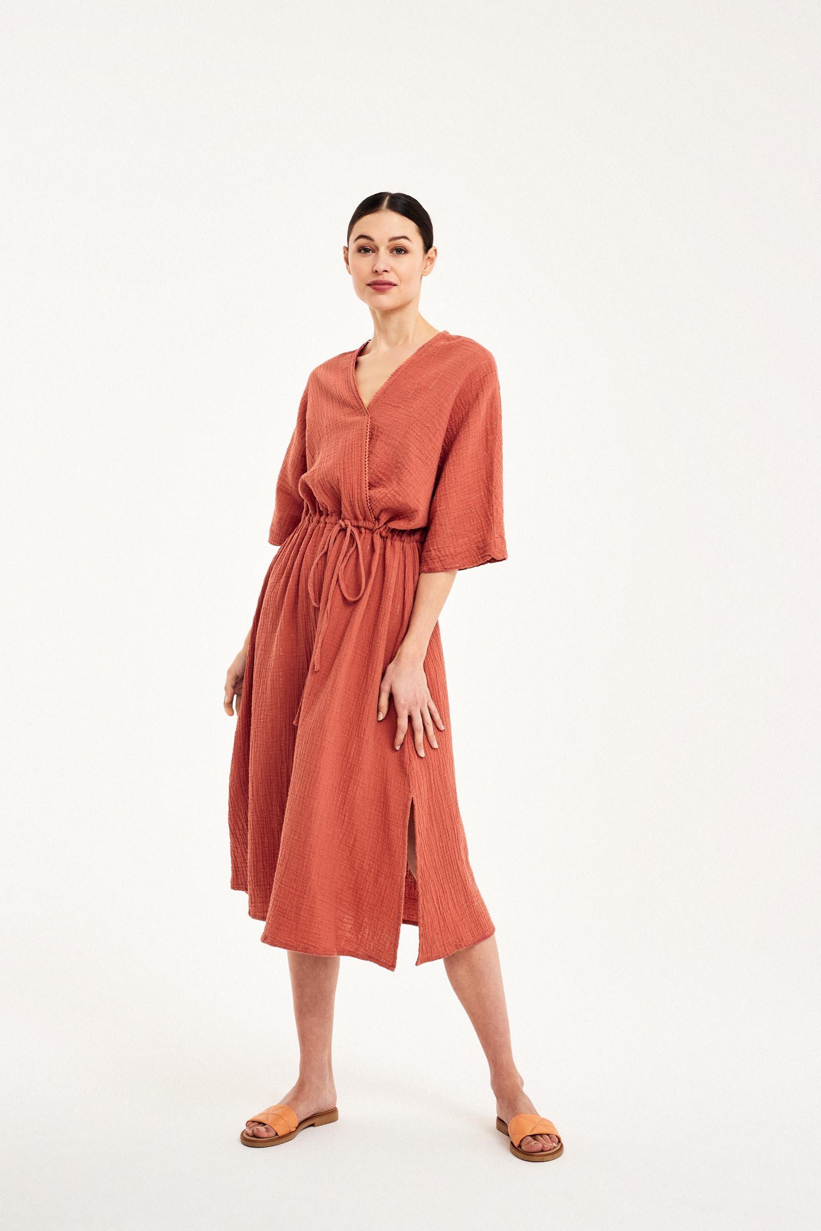 CKS Dames - LANDON - midi dress - dark pink