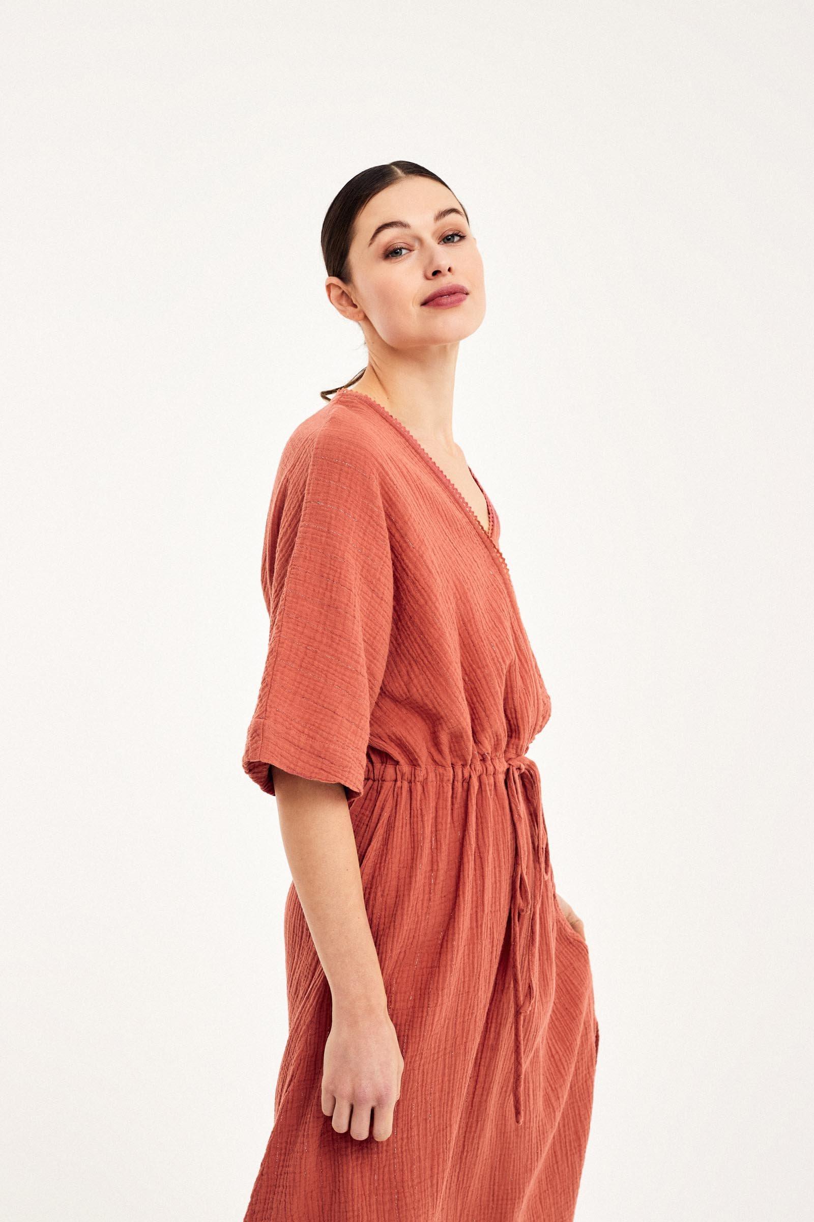 CKS Dames - LANDON - midi dress - dark pink