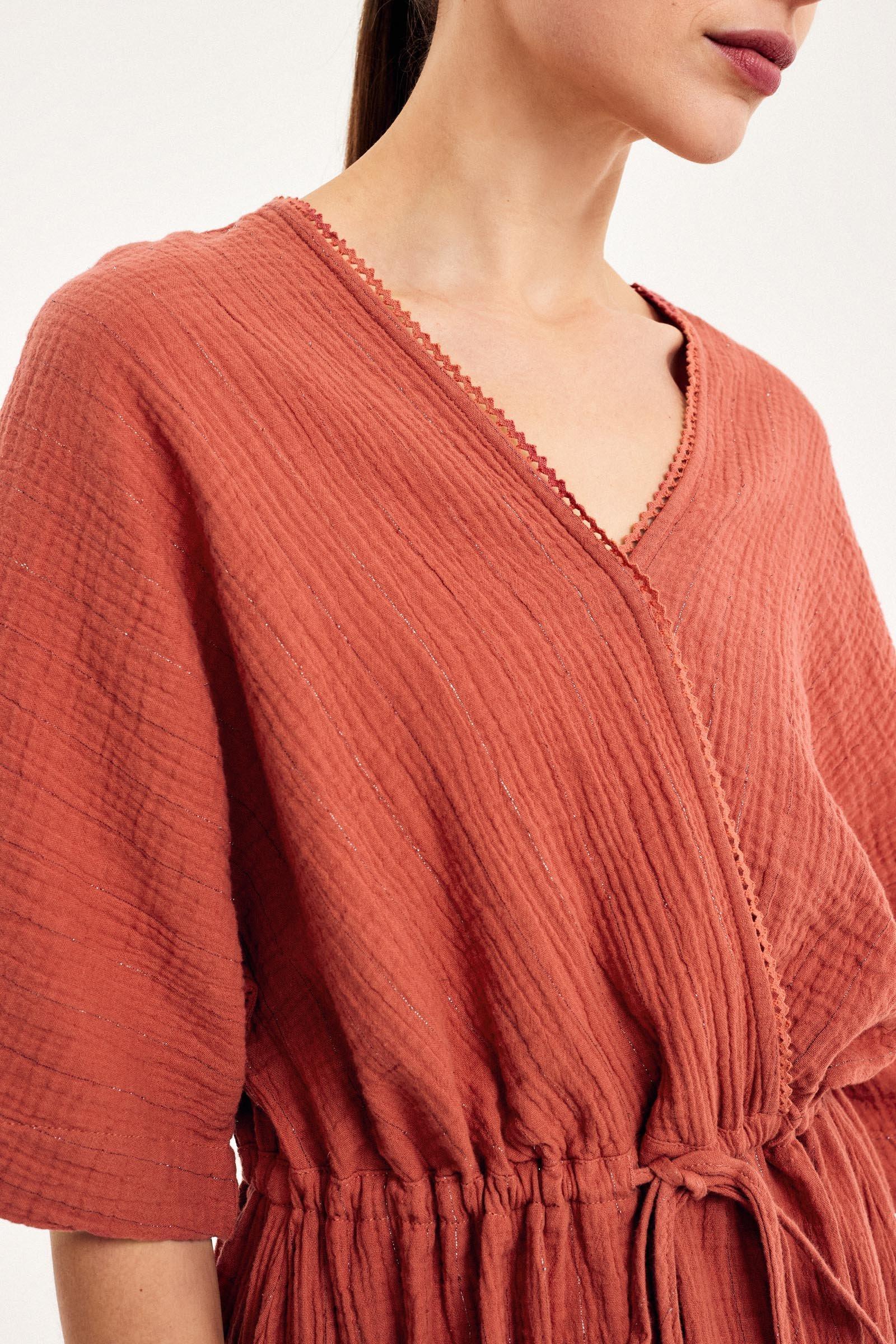 CKS Dames - LANDON - robe midi - rose foncé