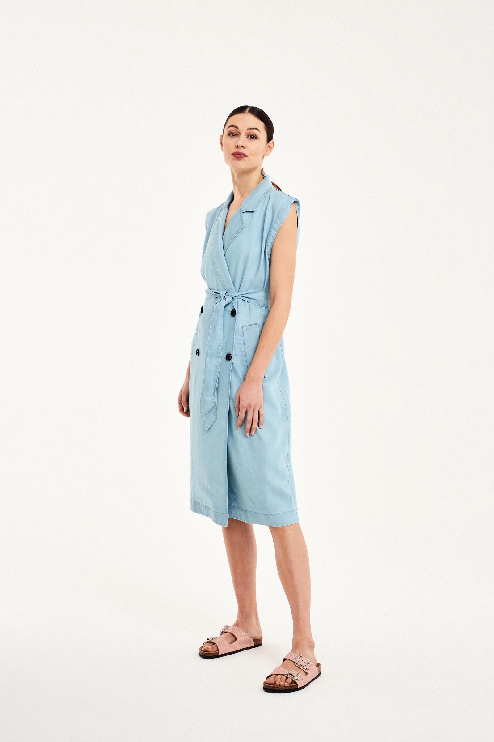 CKS Dames - LATVIAK - midi dress - light blue