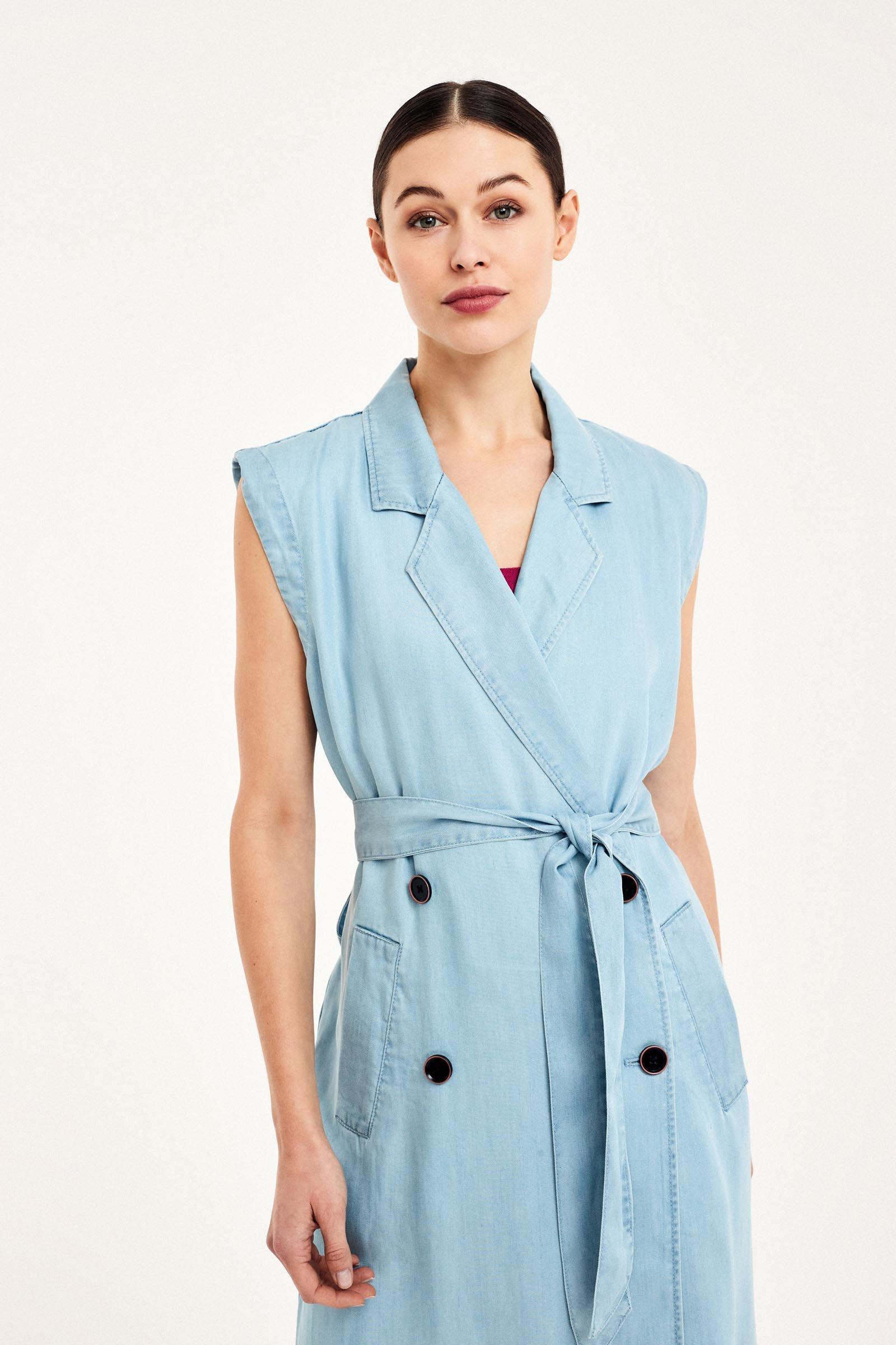 CKS Dames - LATVIAK - Midi-Kleid - Hellblau