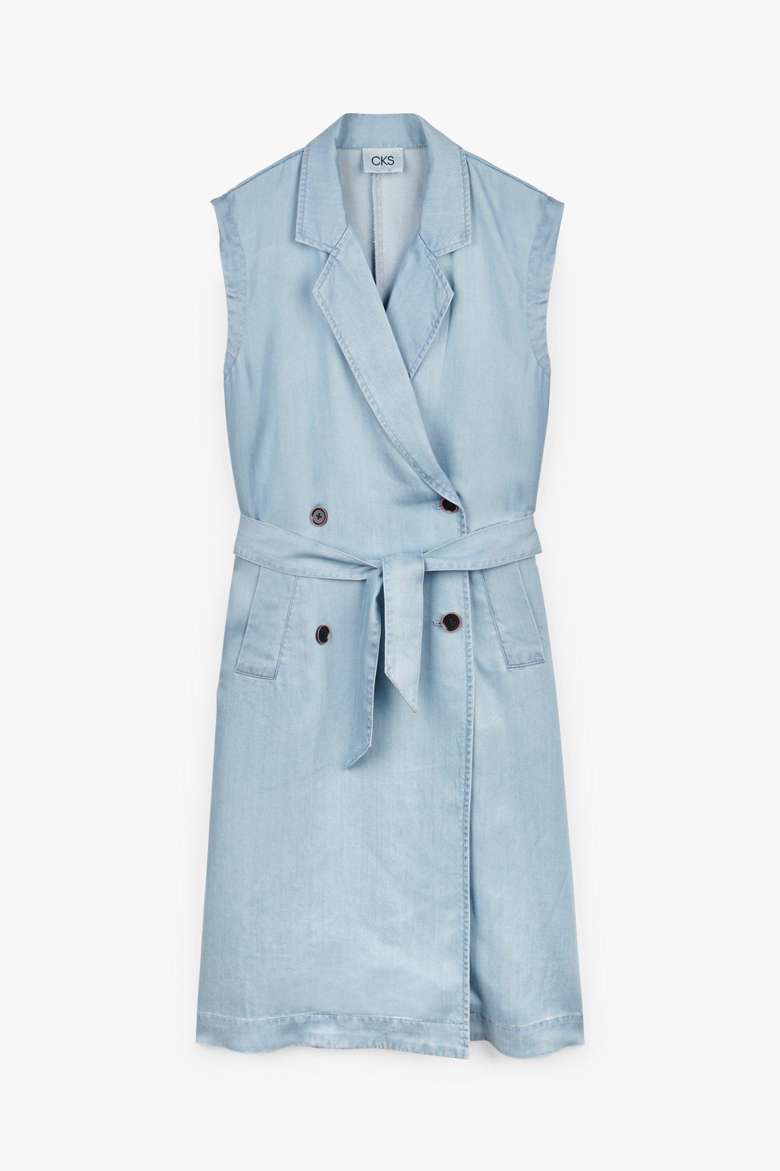 CKS Dames - LATVIAK - robe midi - bleu clair