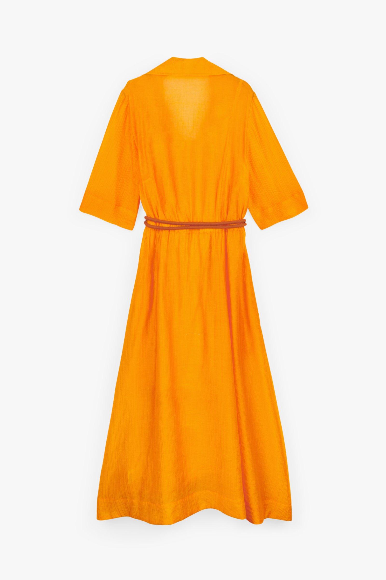 CKS Dames - FABER - Langes Kleid - Hellorange