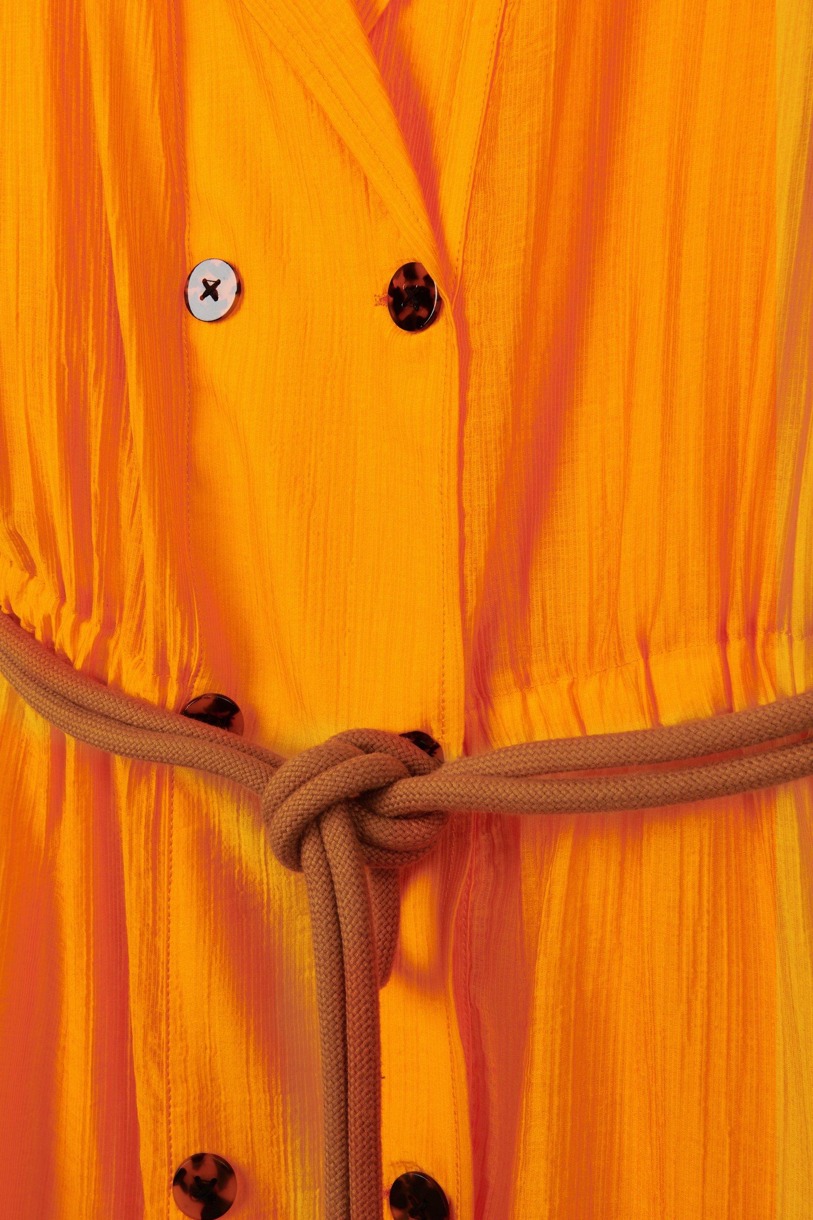 CKS Dames - FABER - Langes Kleid - Hellorange