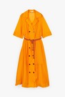CKS Dames - FABER - lange jurk - intens oranje