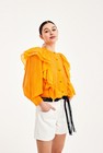CKS Dames - FAMKE - blouse lange mouwen - intens oranje