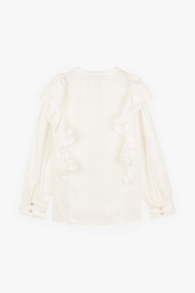 CKS Dames - FAMKE - blouse lange mouwen - wit
