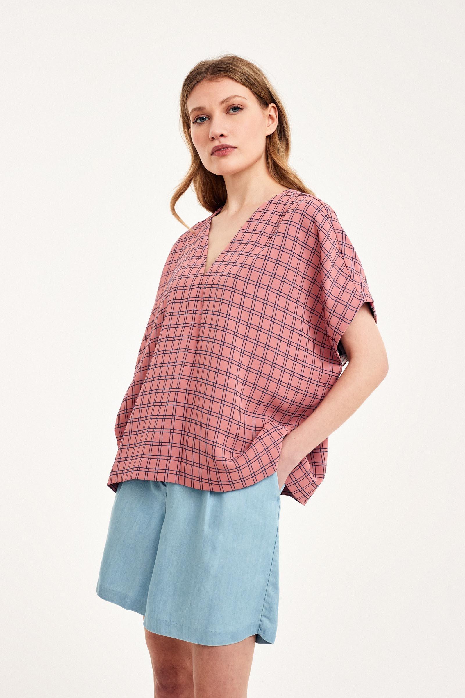 CKS Dames - SABA - blouse long sleeves - dark pink