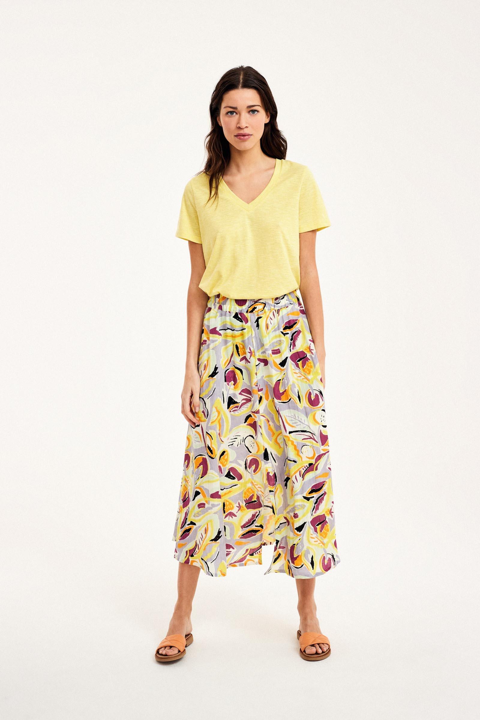 CKS Dames - NEBONY - t-shirt short sleeves - light yellow