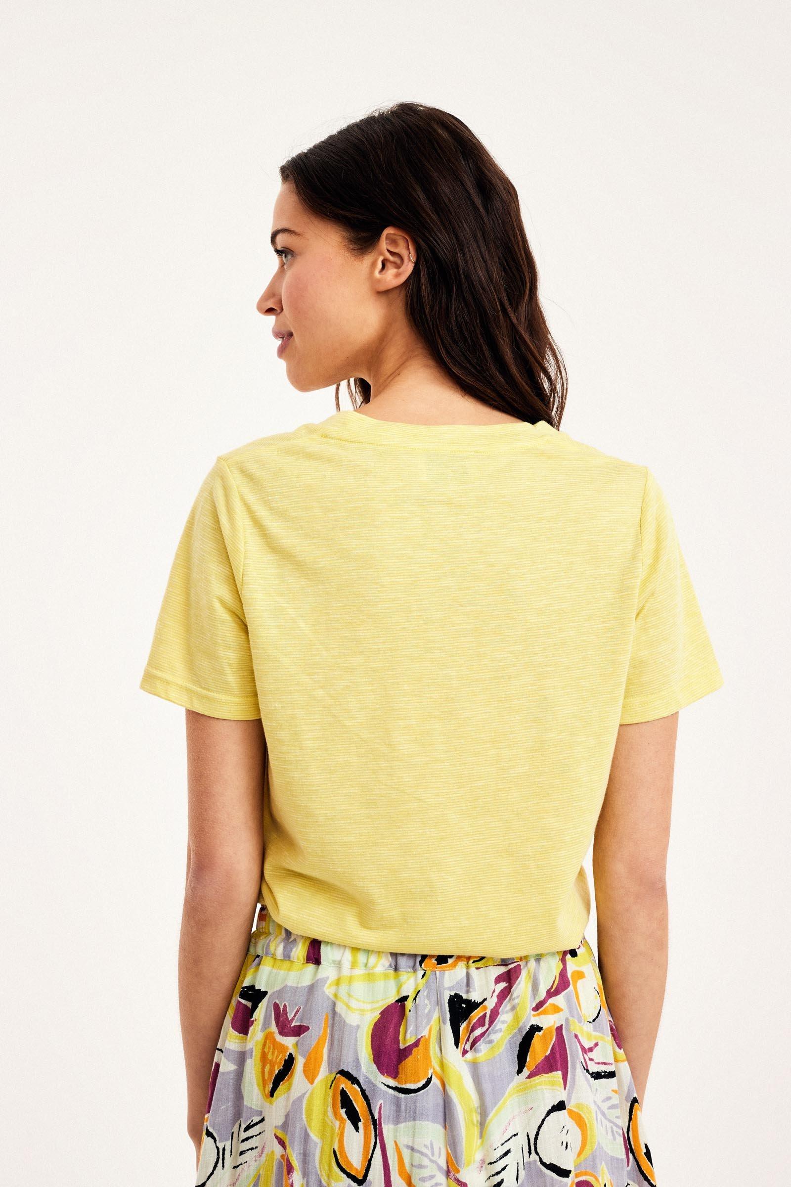 CKS Dames - NEBONY - t-shirt korte mouwen - lichtgeel