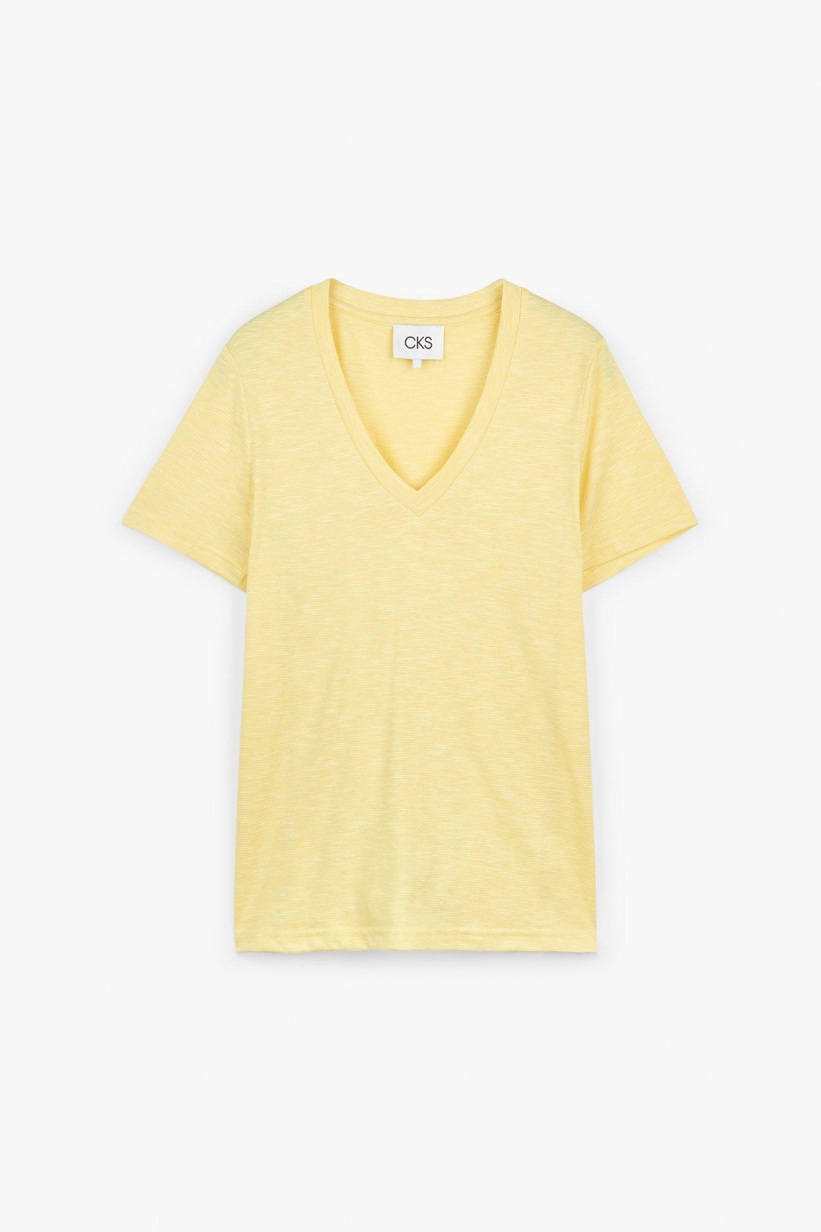 CKS Dames - NEBONY - t-shirt à manches courtes - jaune claire