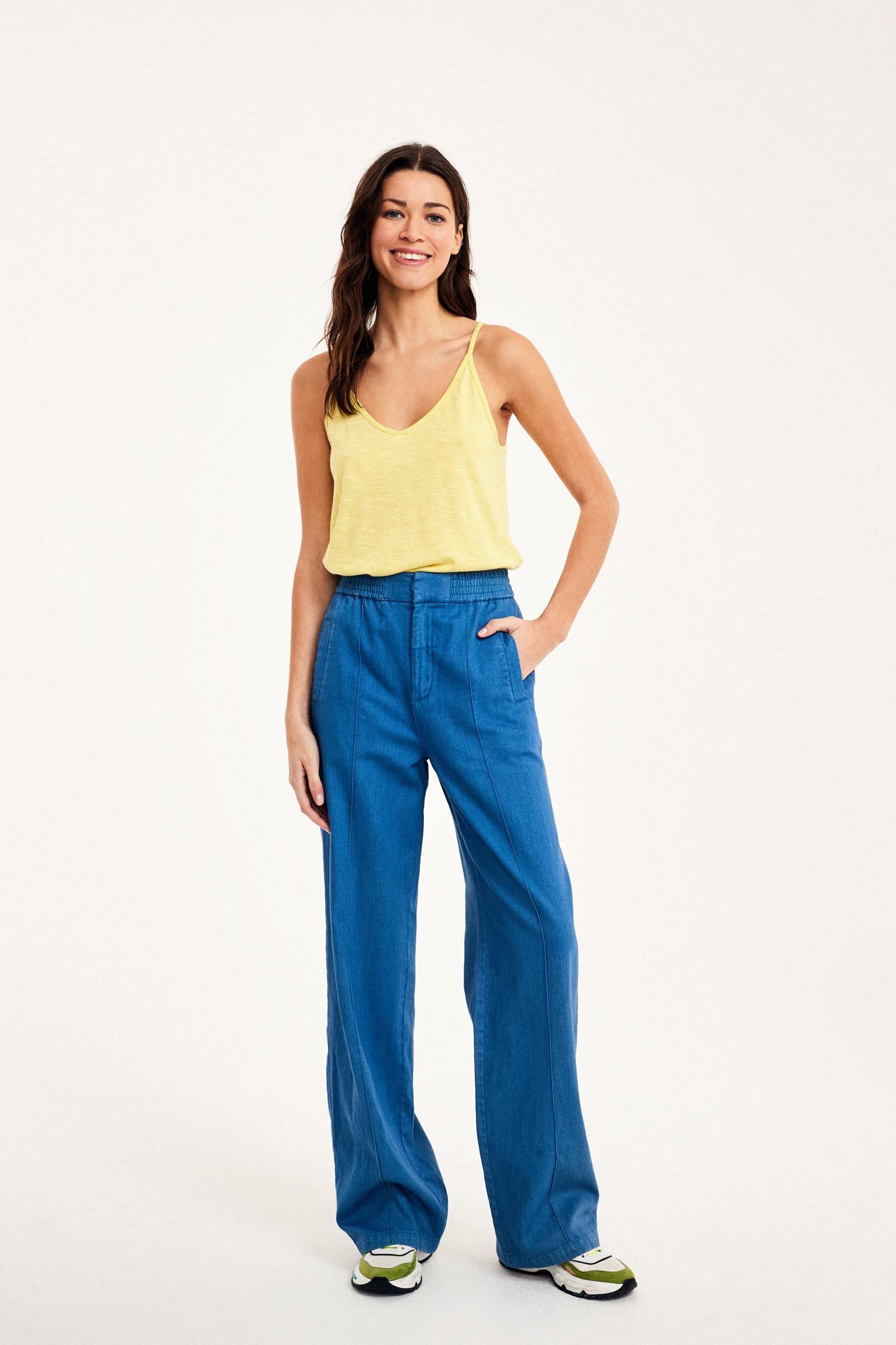 CKS Dames - NANI - sleeveless top - light yellow