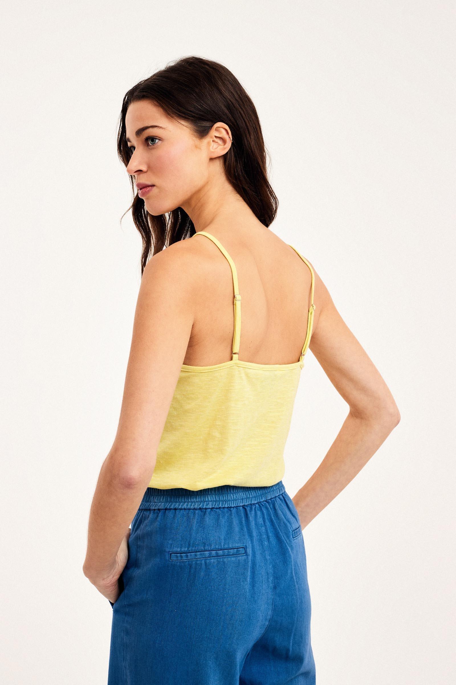 CKS Dames - NANI - sleeveless top - light yellow