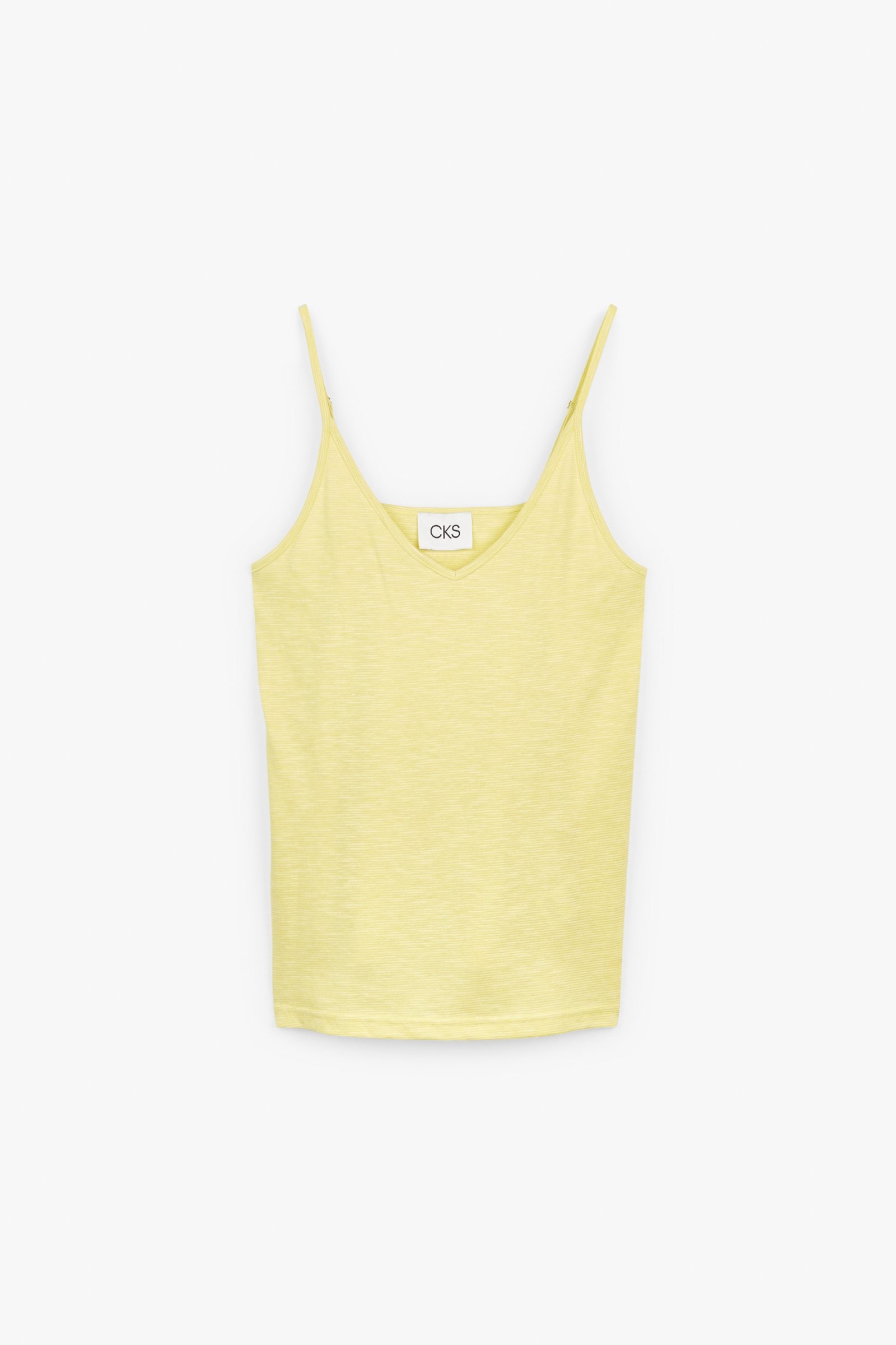 CKS Dames - NANI - sleeveless top - light yellow