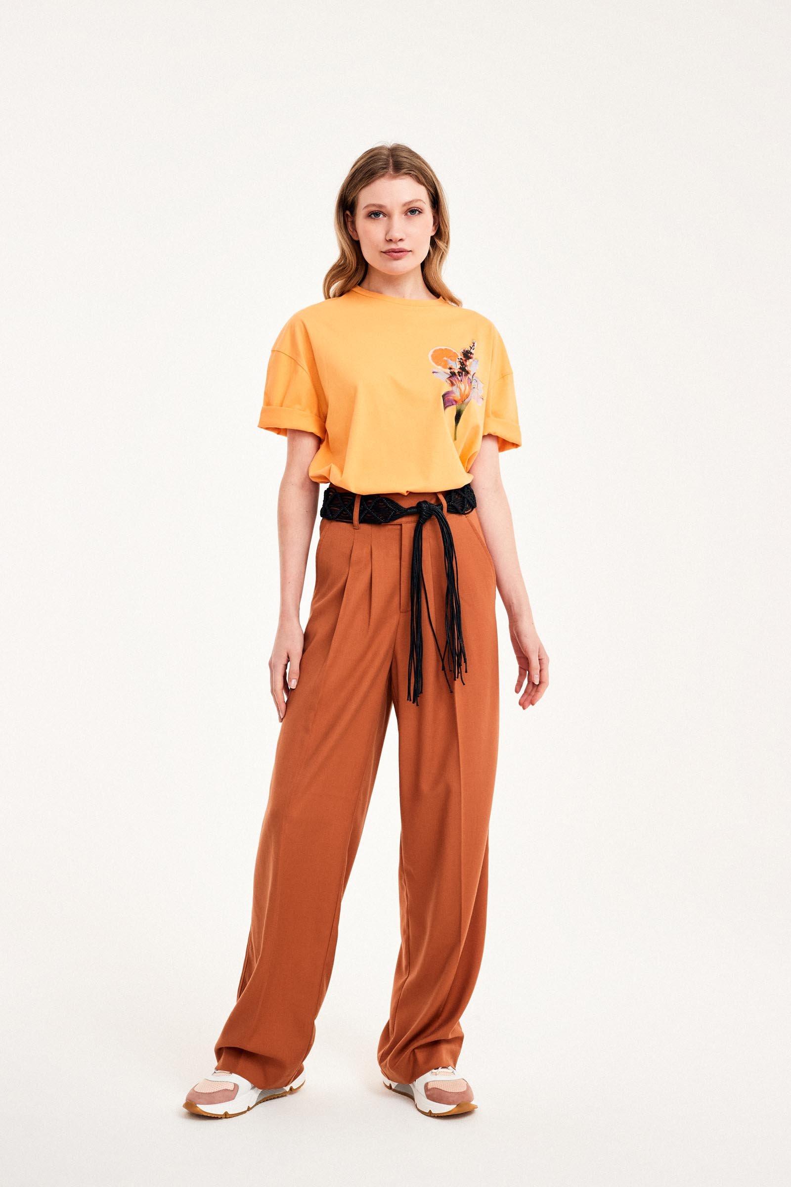 CKS Dames - SELDA - T-Shirt Kurzarm - Orange