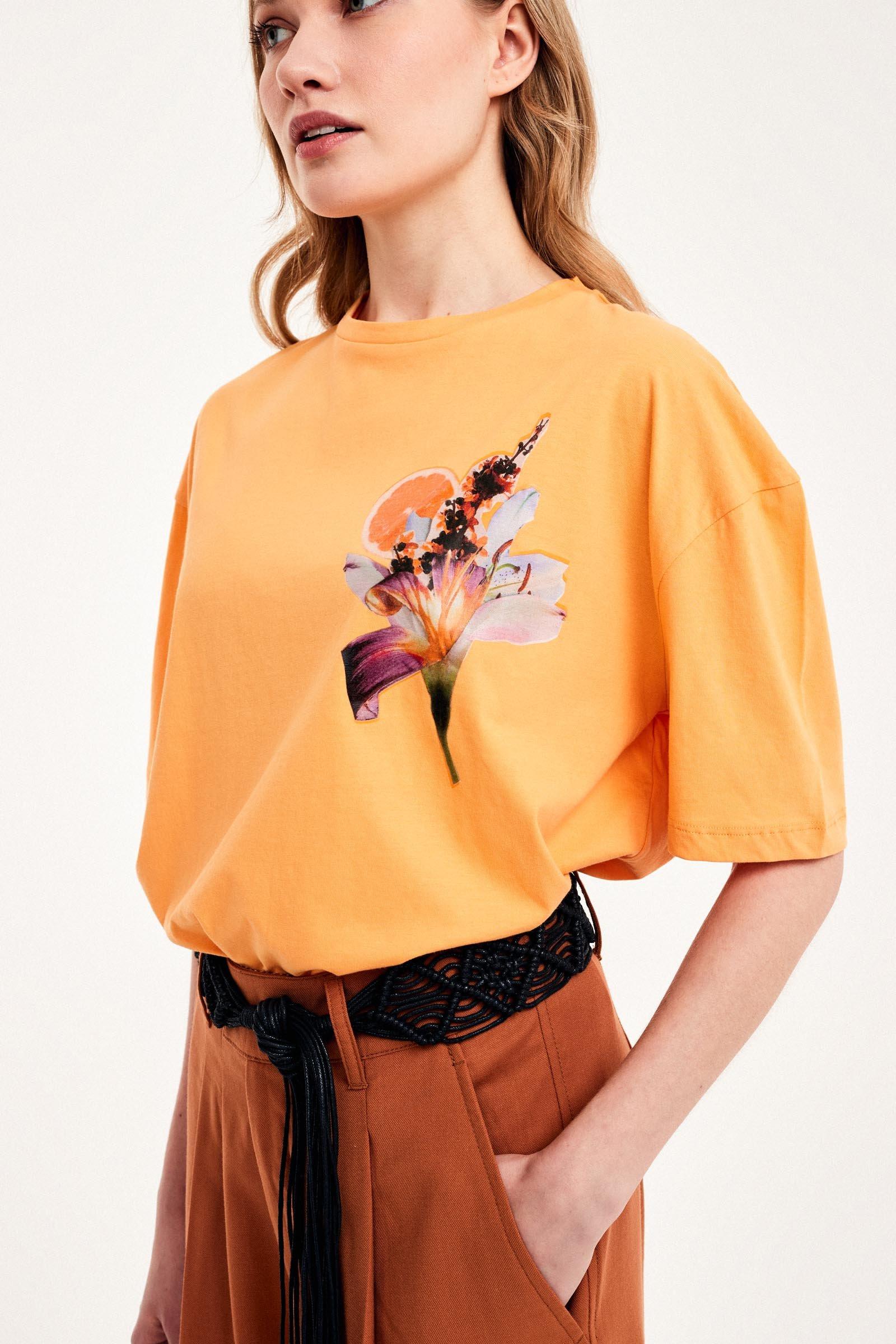 CKS Dames - SELDA - T-Shirt Kurzarm - Orange
