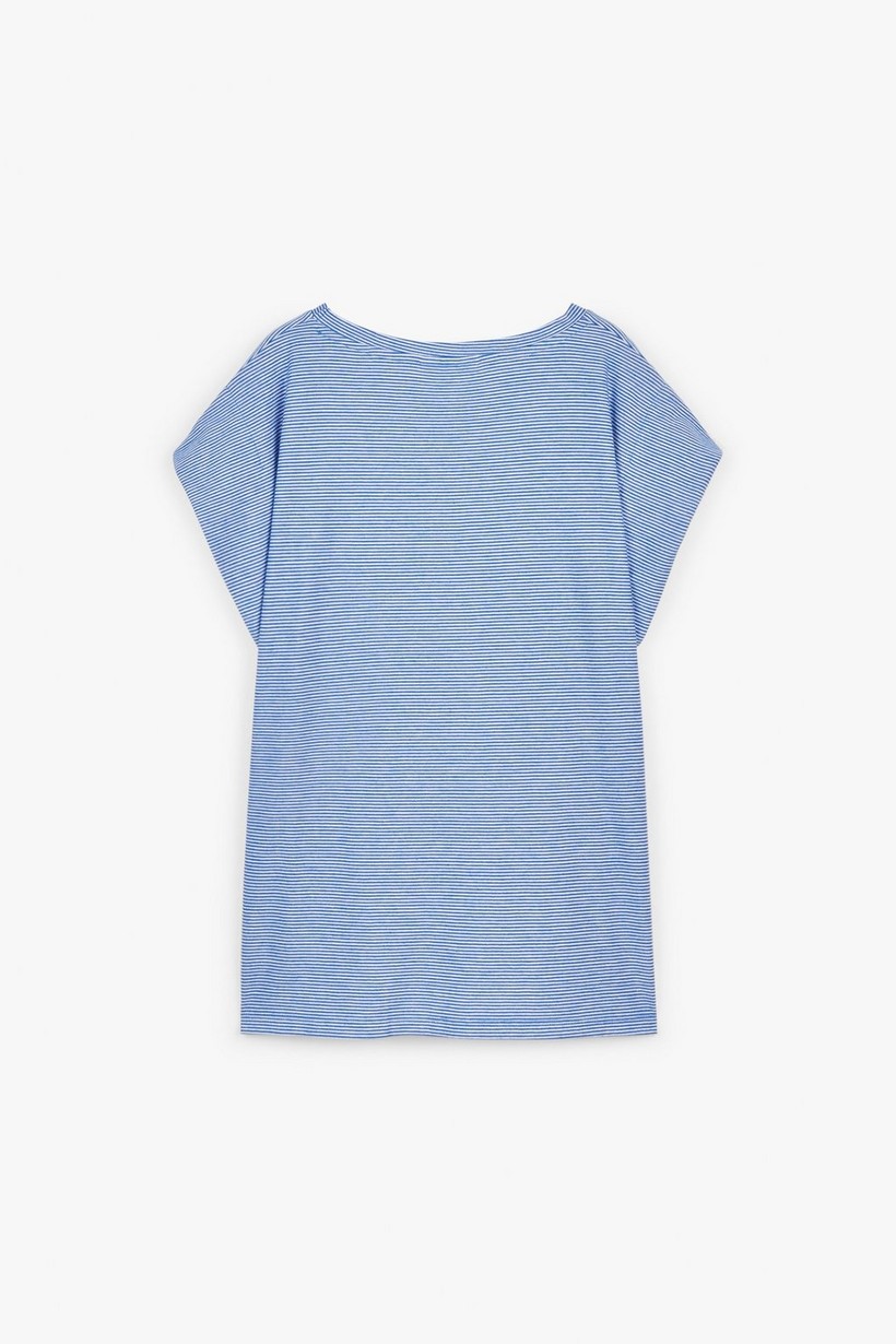 CKS Dames - PAMINA - t-shirt korte mouwen - intens blauw