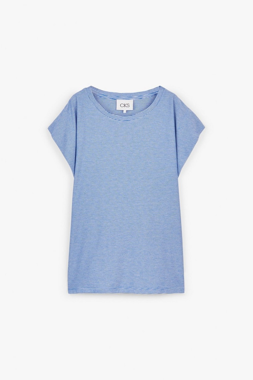 CKS Dames - PAMINA - t-shirt short sleeves - vivid blue