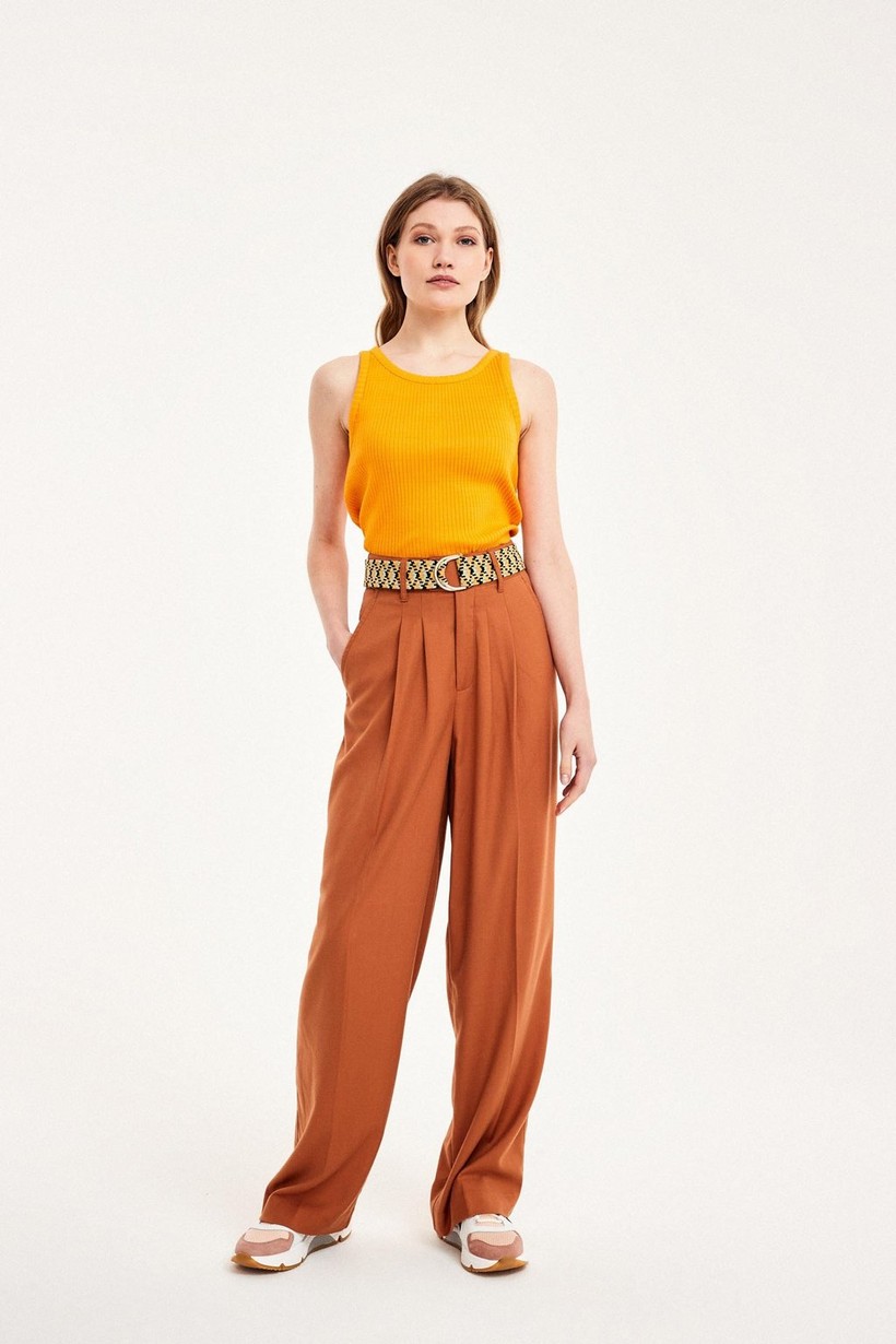 CKS Dames - ELI - sleeveless top - bright orange