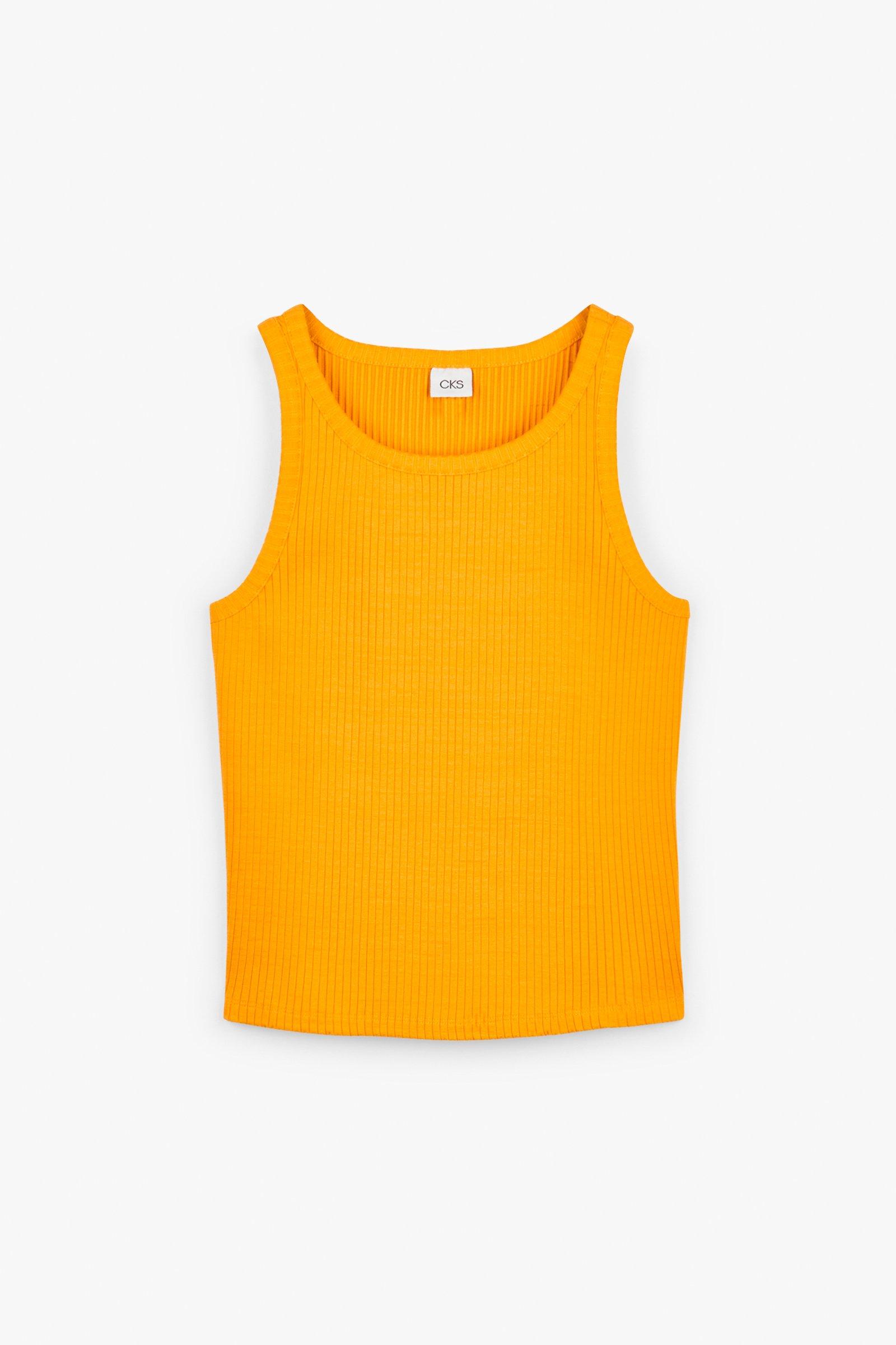 CKS Dames - ELI - top sans manches - orange vif