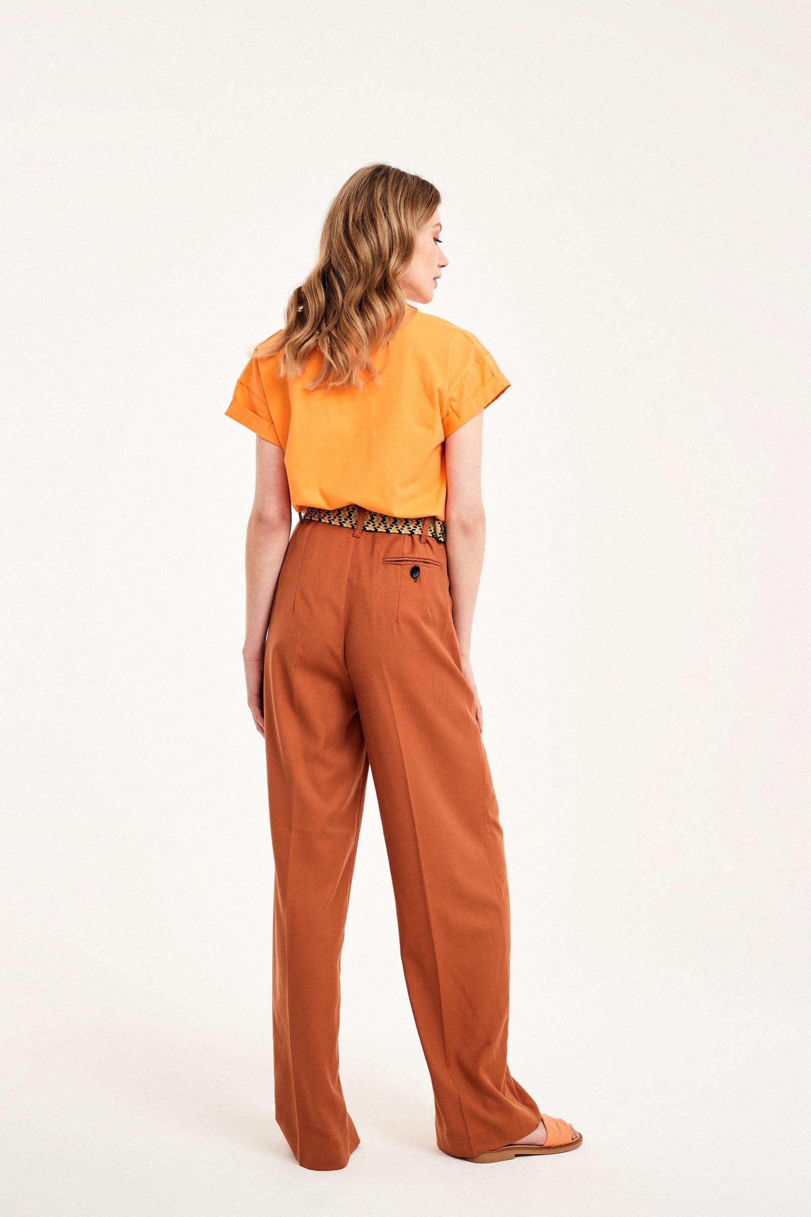 CKS Dames - JUVA - t-shirt short sleeves - bright orange