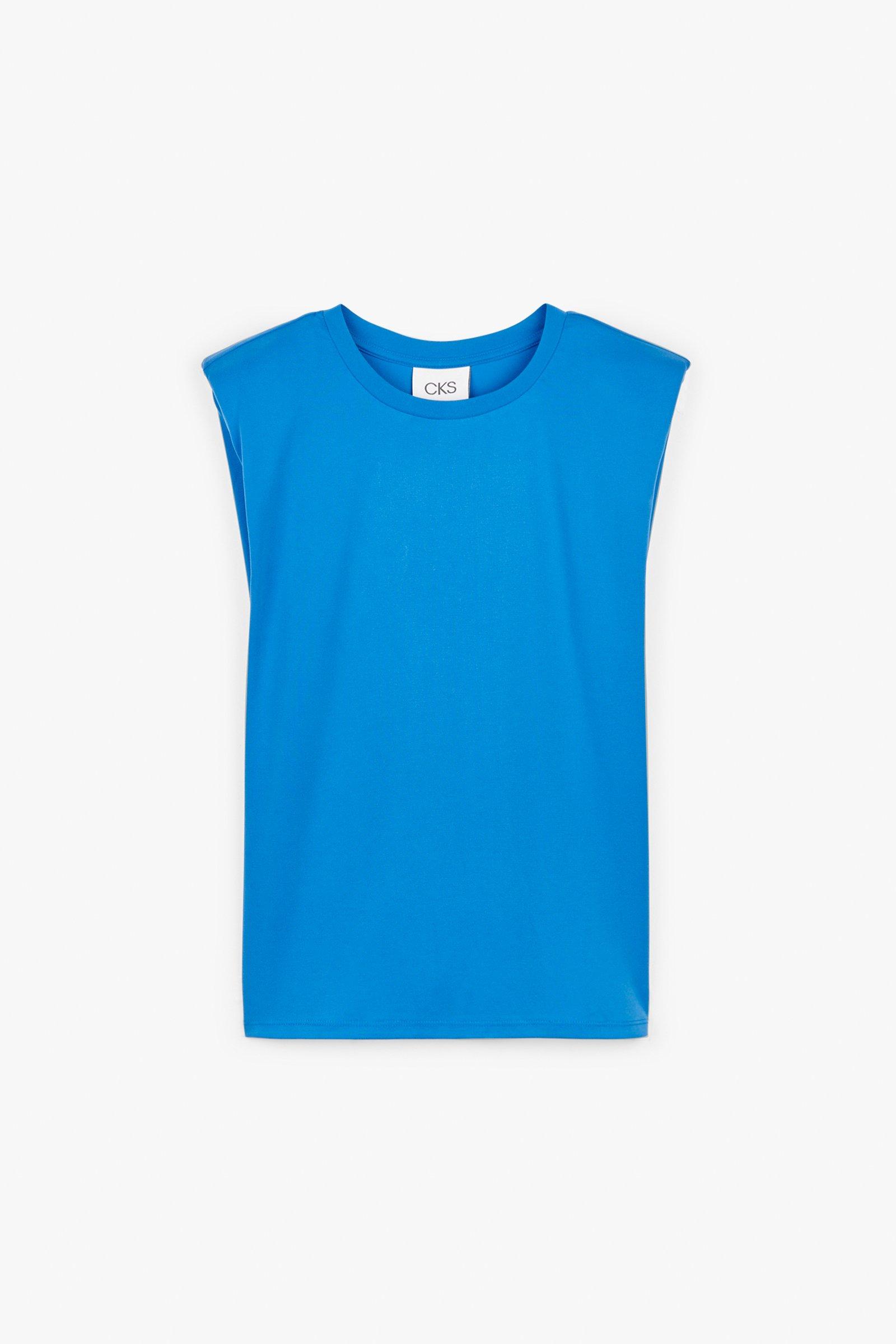 CKS Dames - LINDA - t-shirt korte mouwen - felblauw