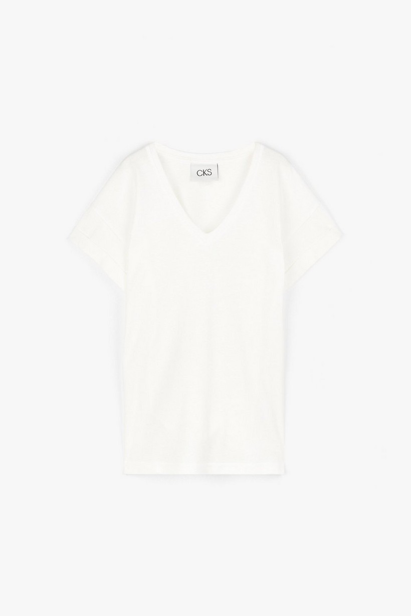 CKS Dames - JUVA - t-shirt short sleeves - white