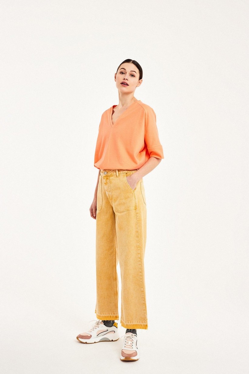CKS Dames - ELDOR - t-shirt korte mouwen - intens oranje