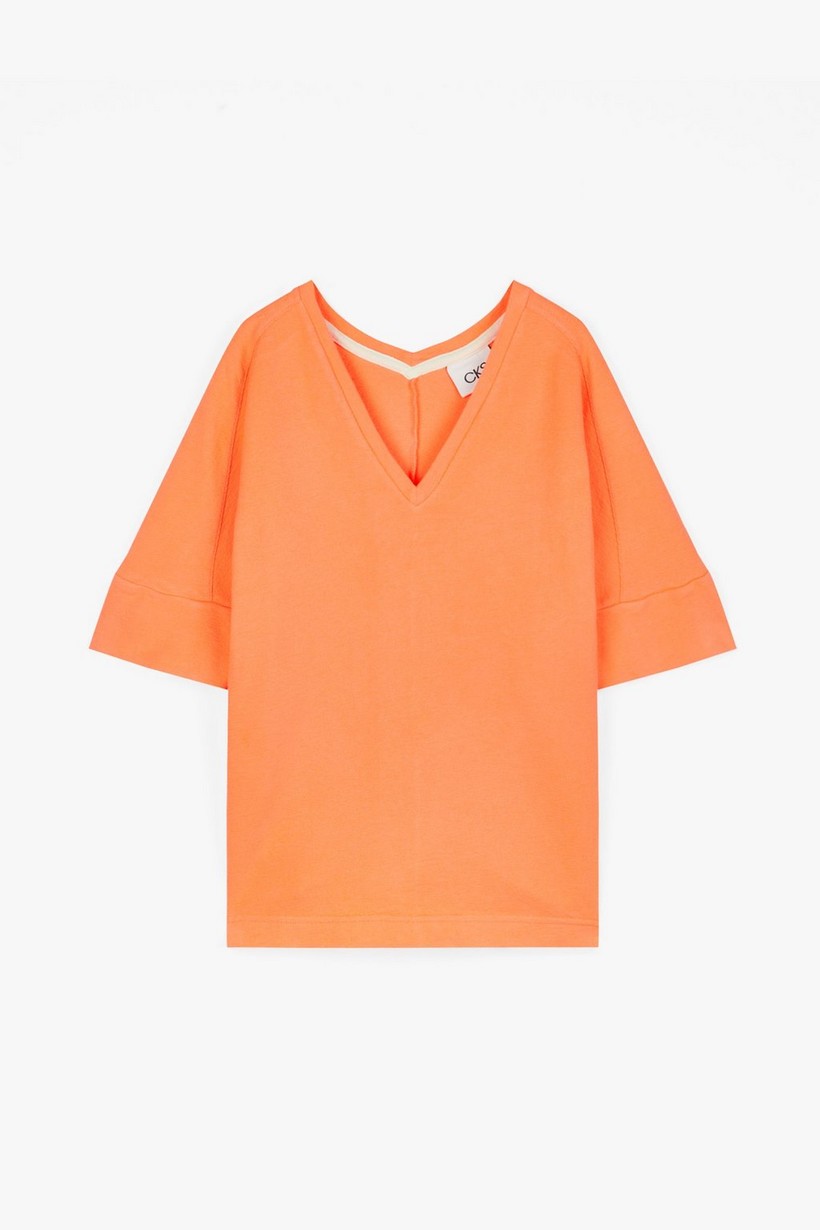 CKS Dames - ELDOR - t-shirt short sleeves - bright orange