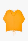 CKS Dames - UBINA - blouse korte mouwen - intens oranje