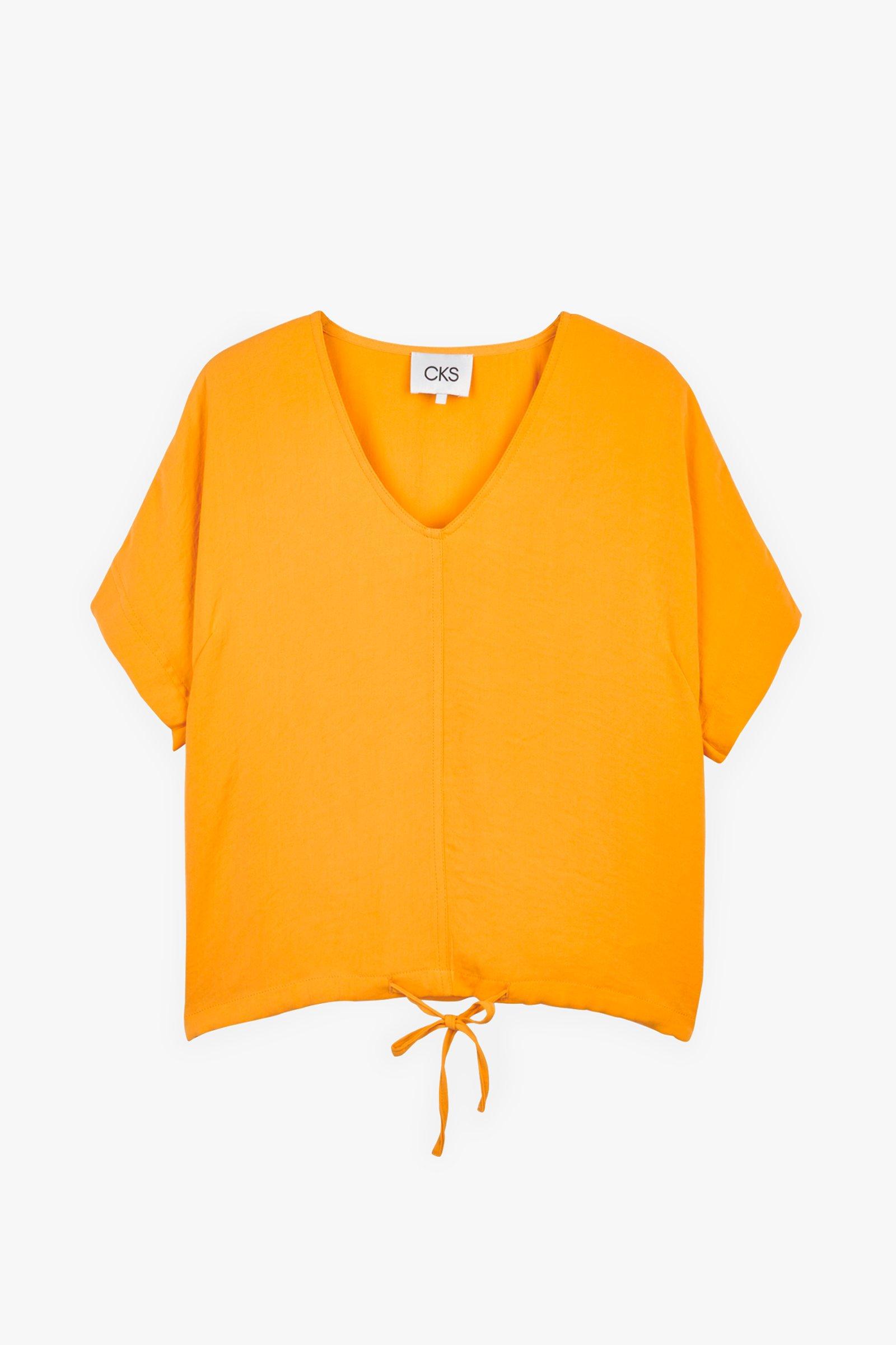 CKS Dames - UBINA - Bluse Lange Ärmel - Hellorange