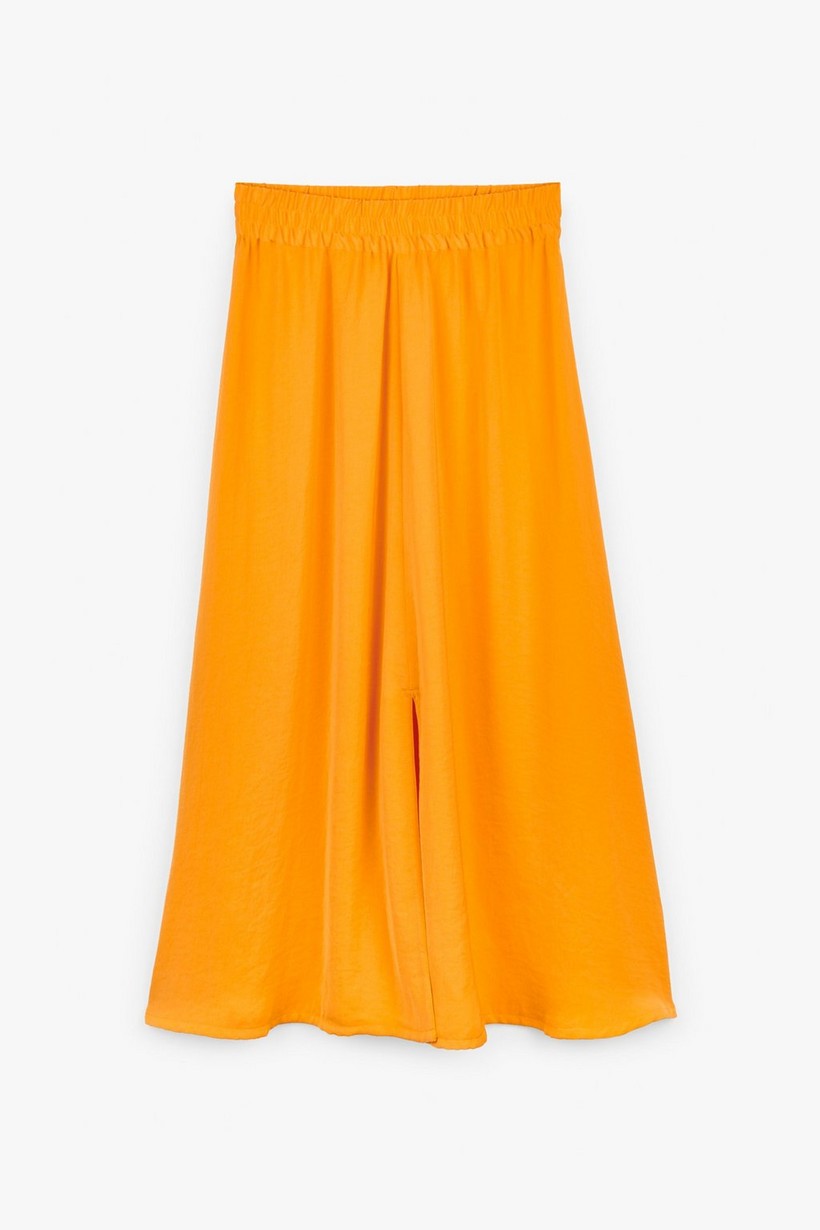 CKS Dames - VALENCINE - long skirt - bright orange