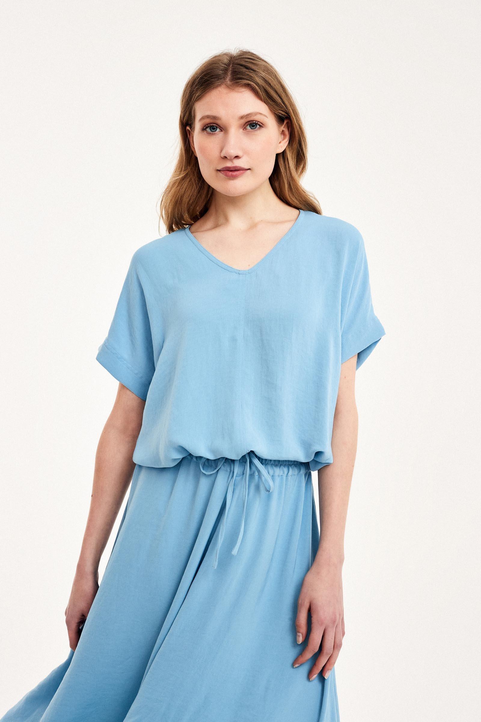CKS Dames - UBINA - blouse lange mouwen - lichtblauw