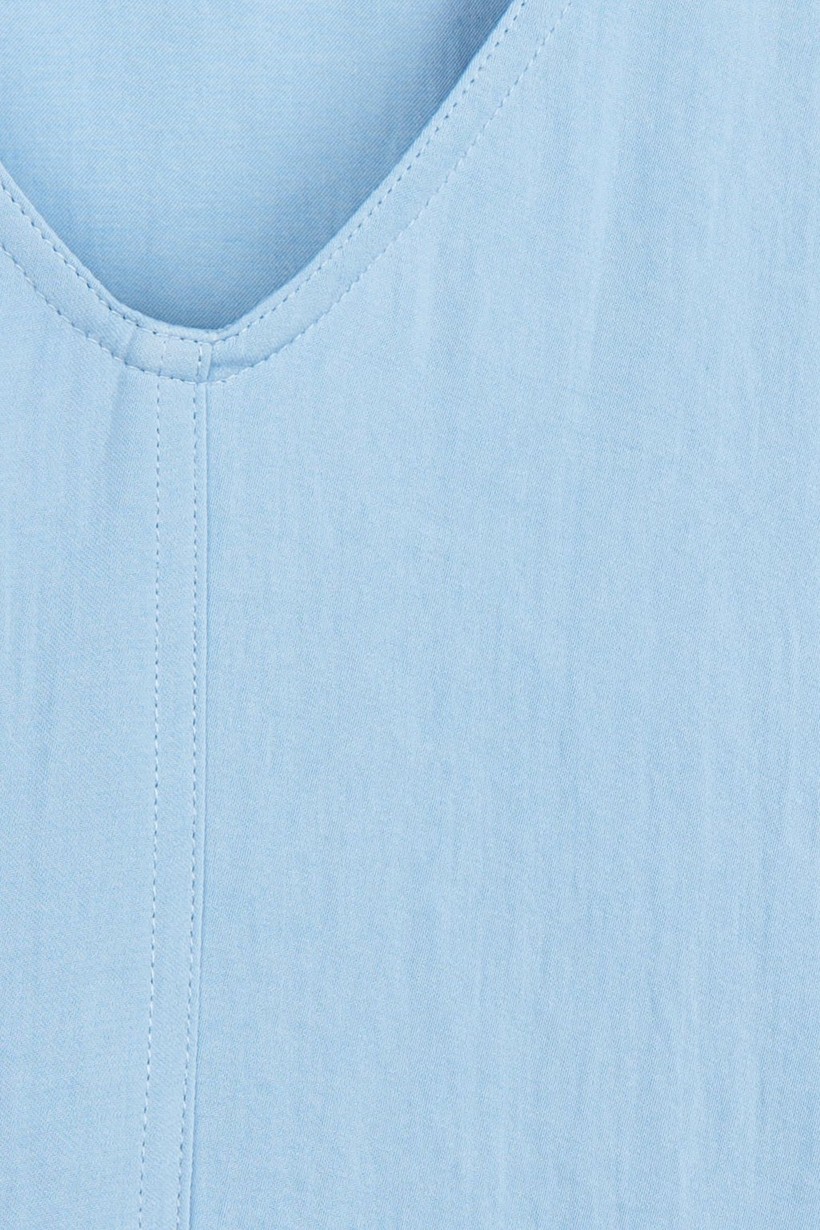 CKS Dames - UBINA - blouse korte mouwen - lichtblauw