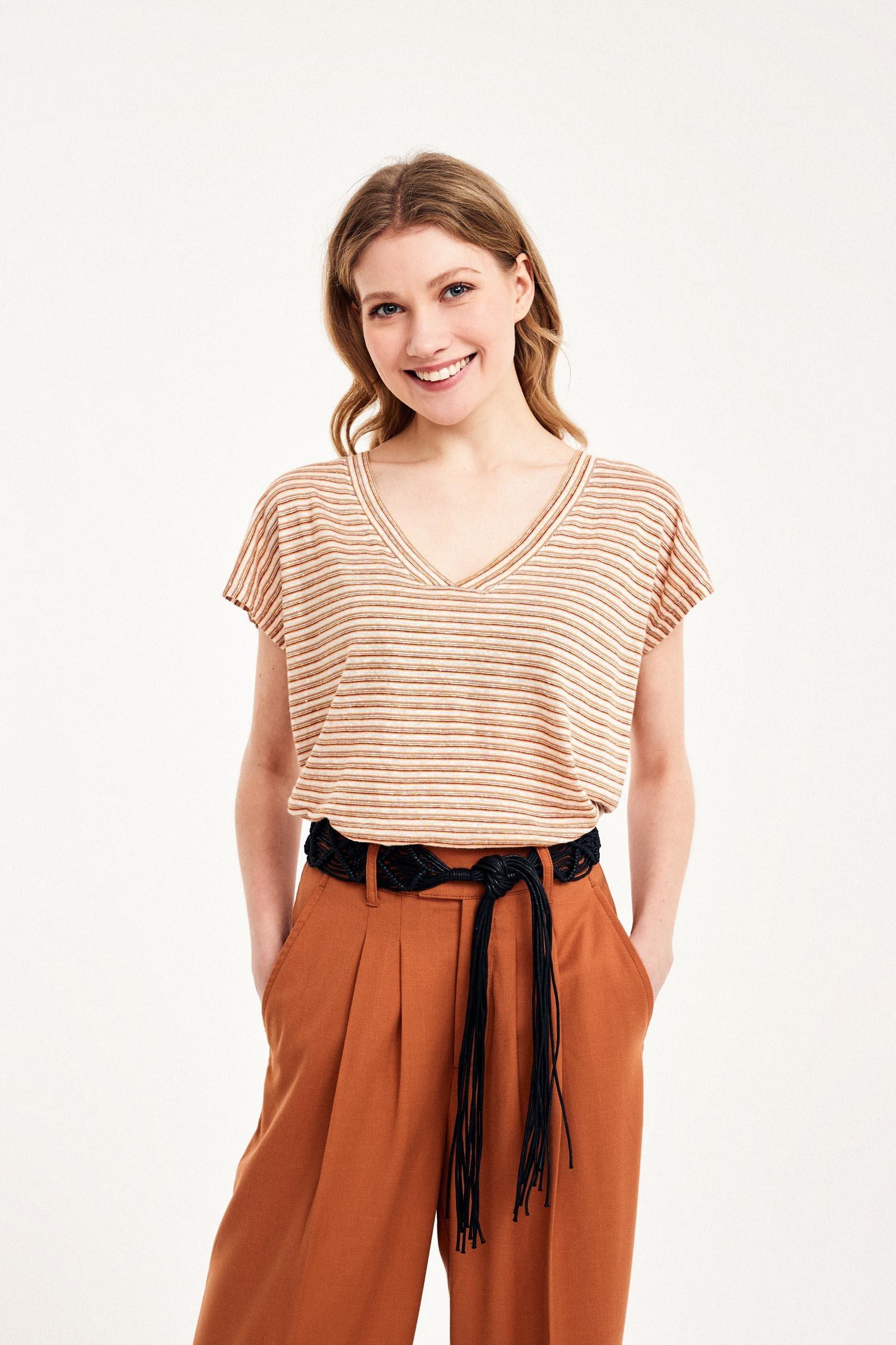 CKS Dames - JAMEE - t-shirt korte mouwen - beige