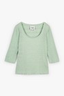 CKS Dames - SAVI - quarter sleeve t-shirt - light green