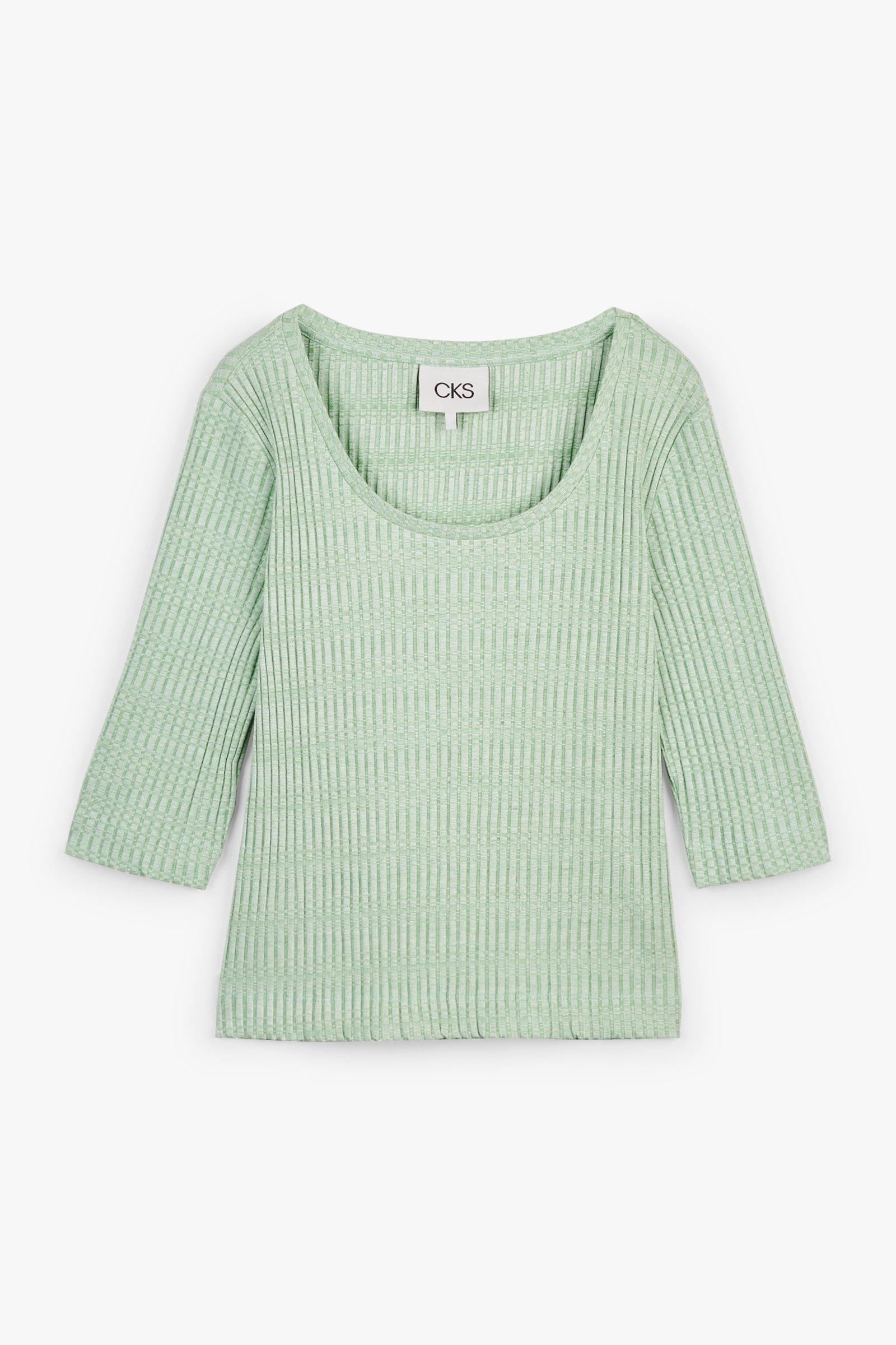 CKS Dames - SAVI - t-shirt à manches trois-quarts - vert clair