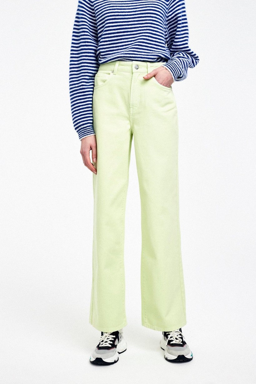 CKS Dames - GLAMMER - lange jeans - intens groen