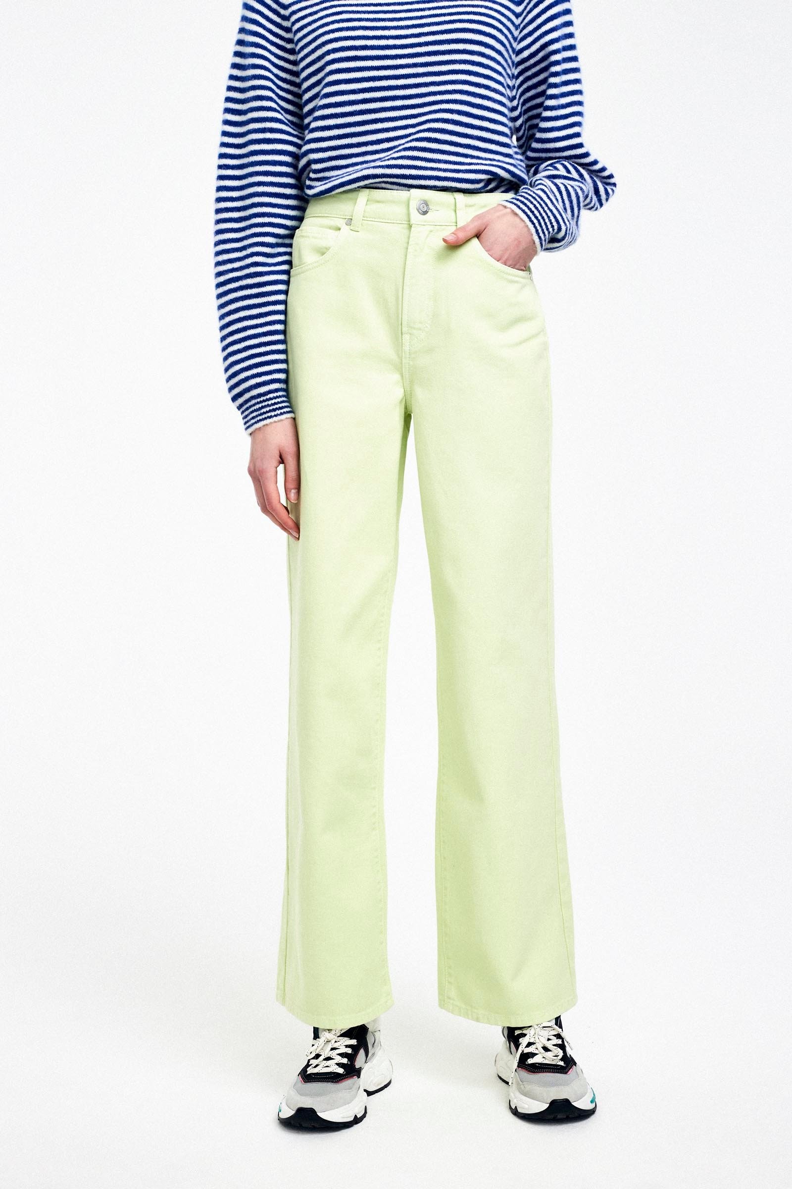 CKS Dames - GLAMMER - lange jeans - intens groen