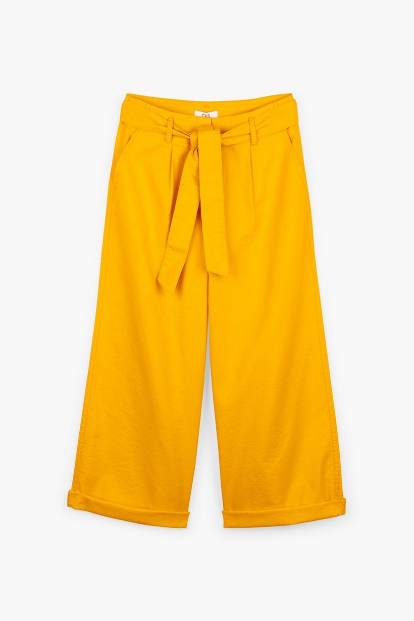 CKS Teens - POLLY - ankle trousers - dark yellow