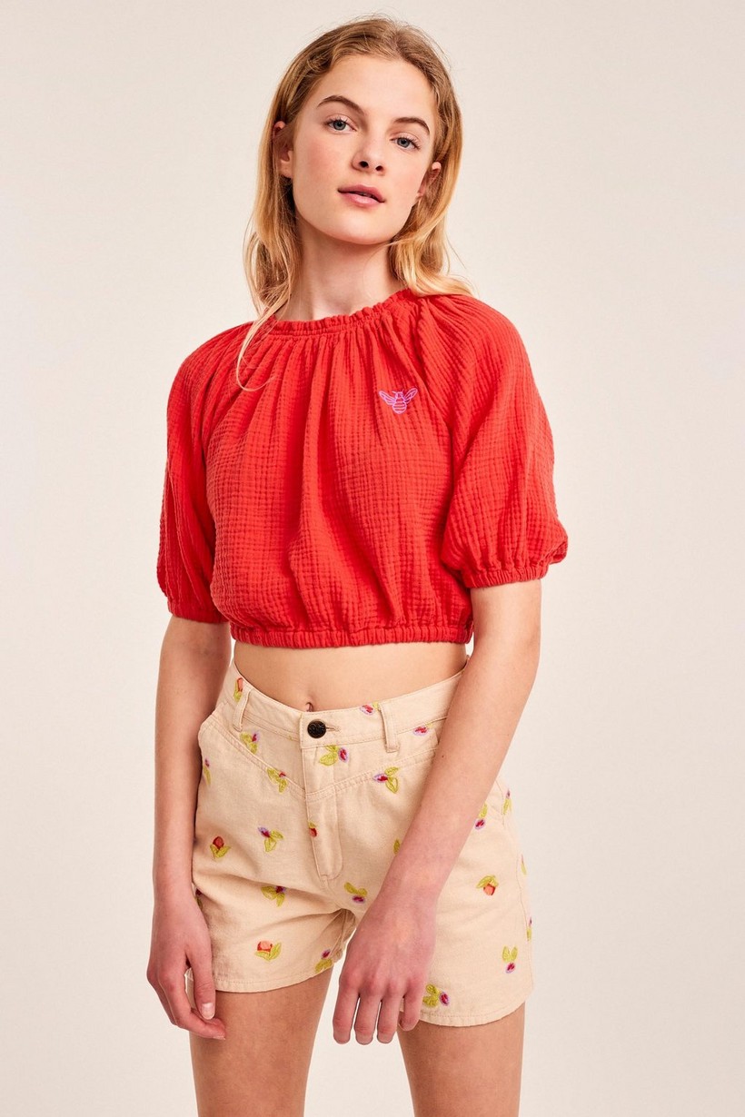 CKS Teens - PRESLEY - blouse short sleeves - red