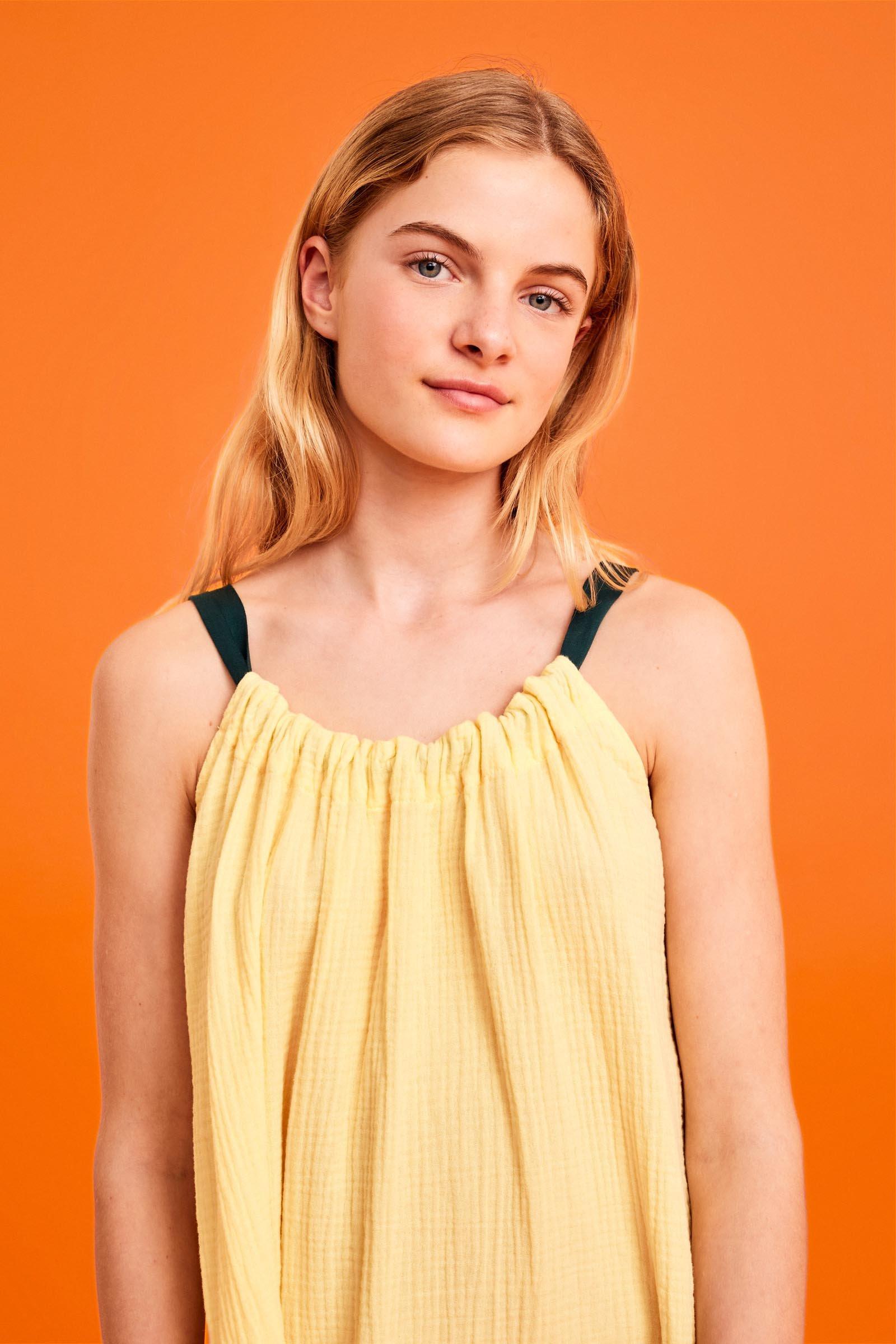 CKS Teens - PRIYA - robe longue - jaune claire