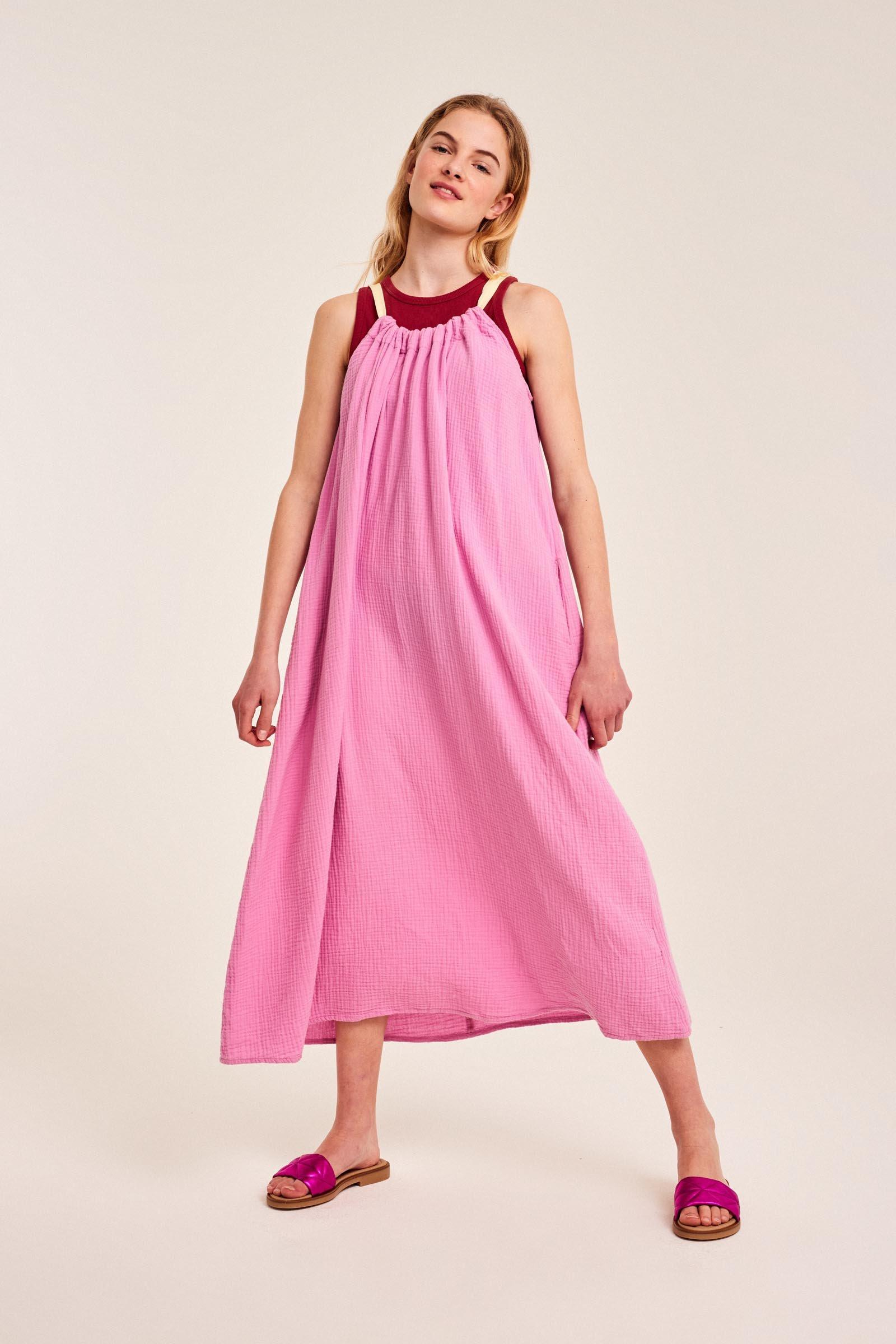 CKS Teens - JRIYA - robe longue - rose vif