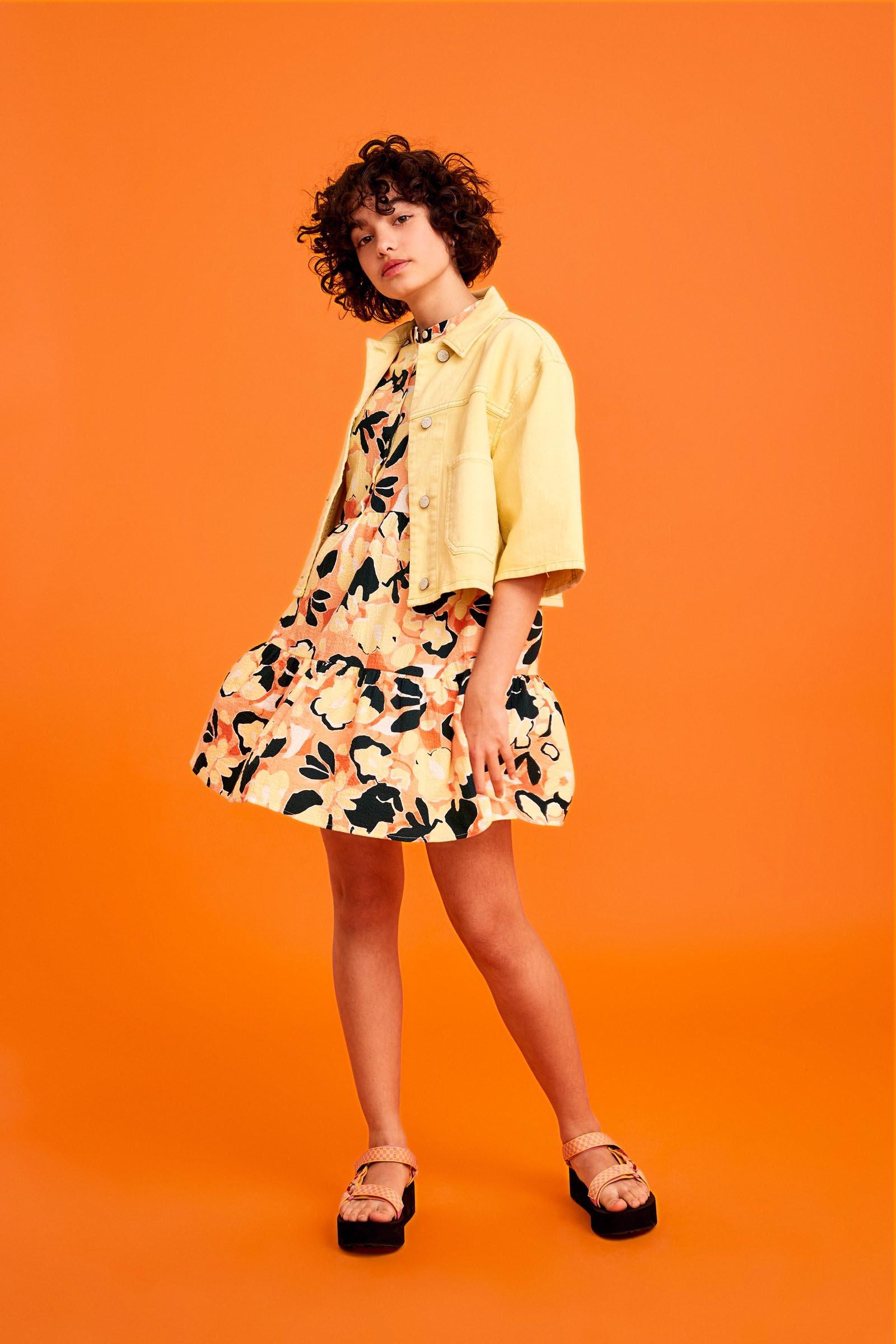 CKS Teens - SUNNI - veste en jean - jaune claire