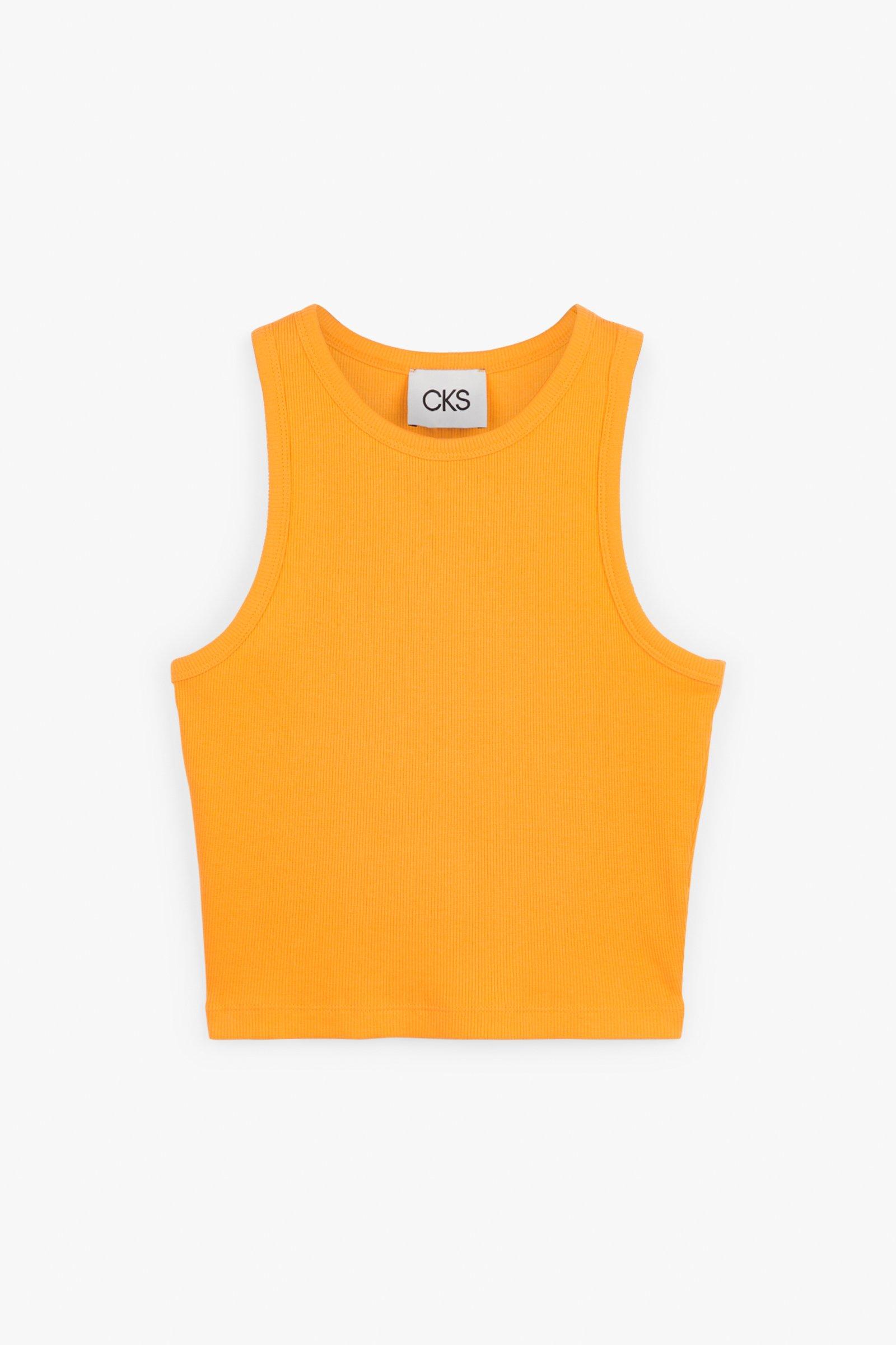 CKS Teens - PUMP - mouwloze top - feloranje