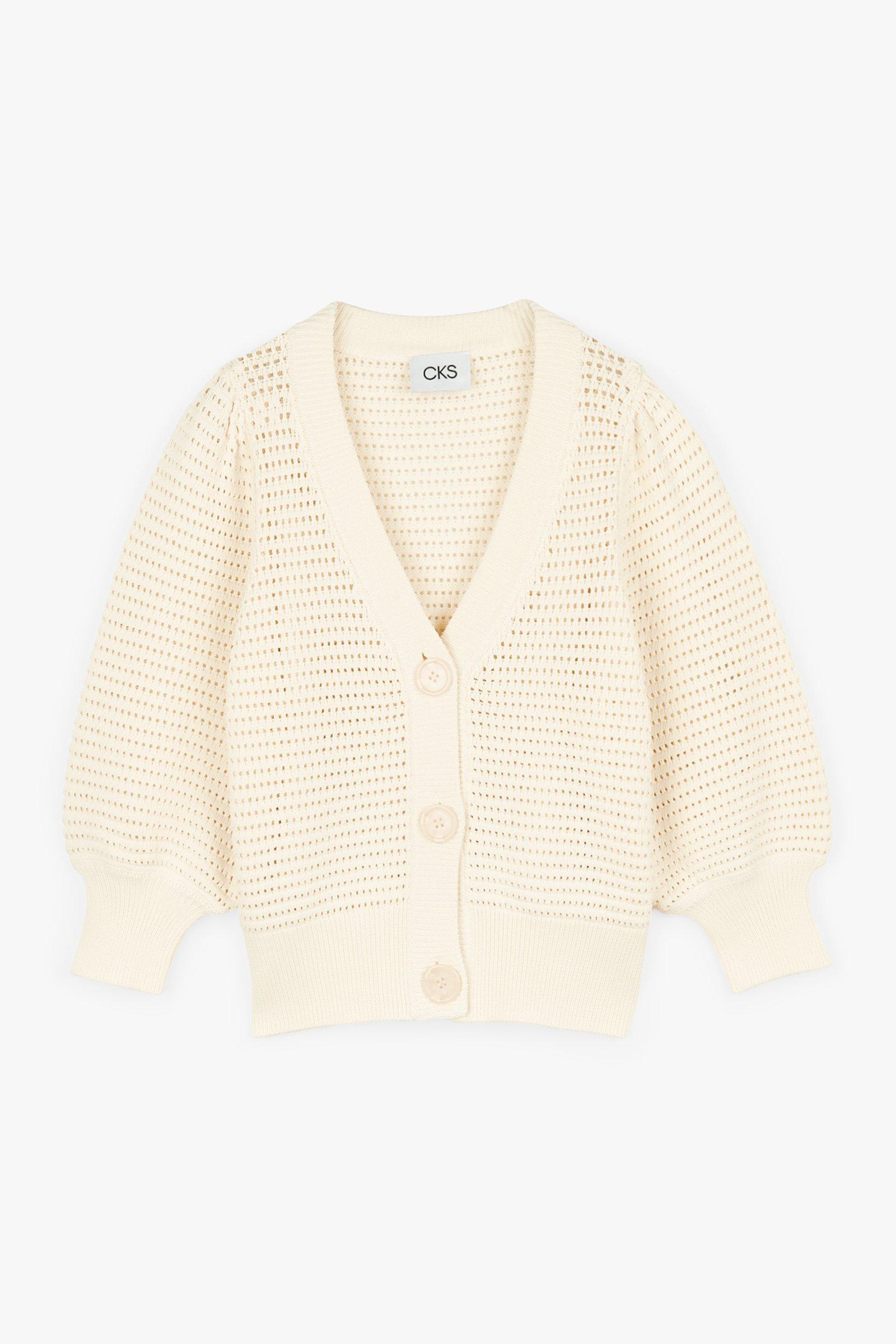 CKS Dames - PINEAPPLE - Strickjacke - Weiß