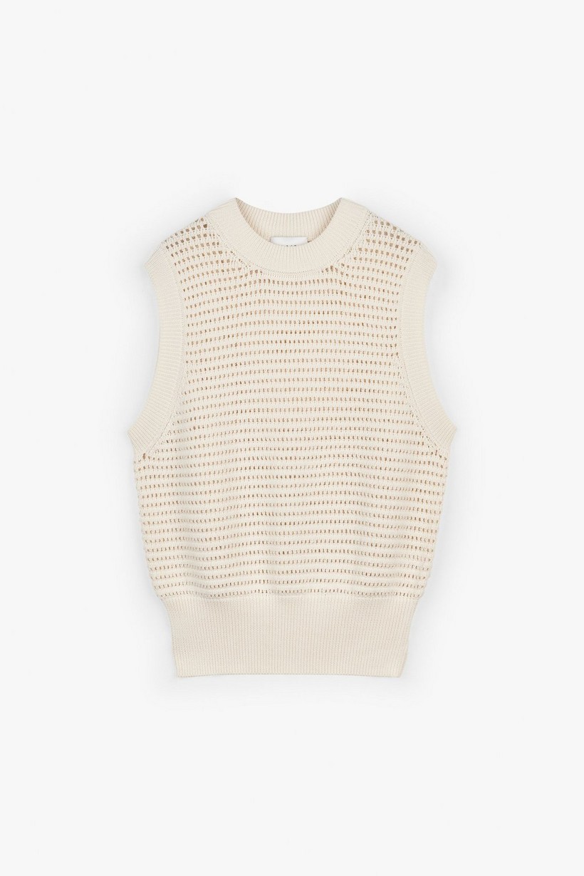 CKS Dames - PARKIE - knitted top - white