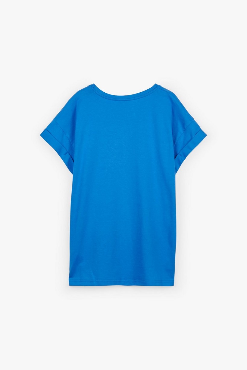 CKS Dames - JUNA - t-shirt à manches courtes - bleu