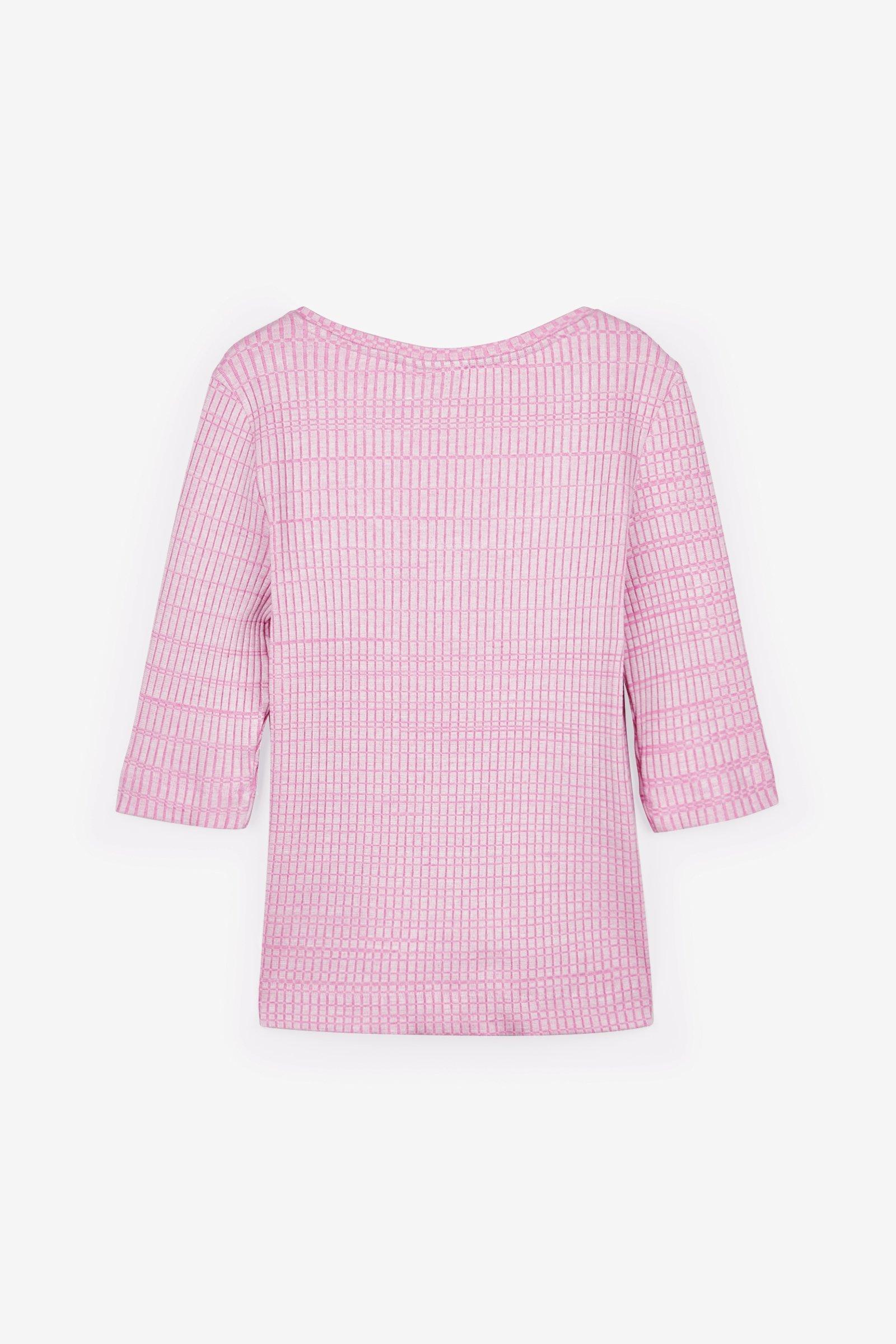 CKS Dames - SAVI - T-Shirt Mit Dreiviertel-Ärmeln - Violett