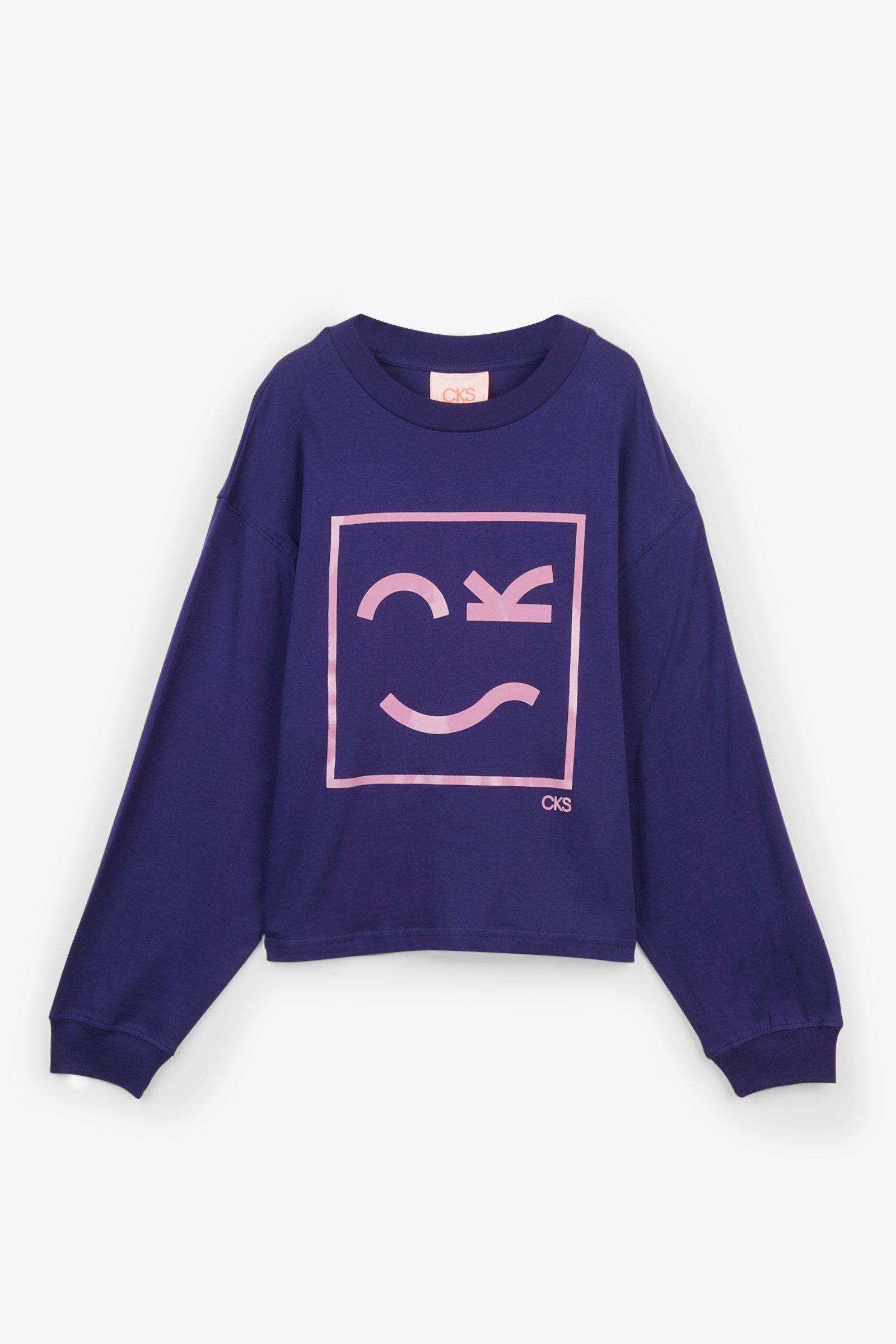 CKS Teens - PALA - t-shirt lange mouwen - donkerblauw